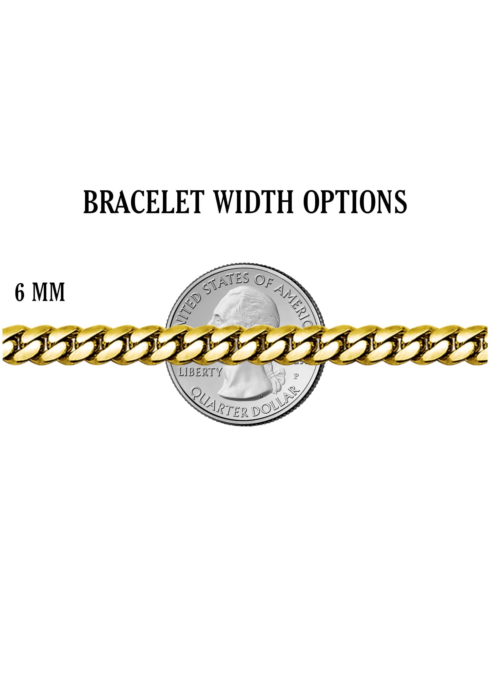 manufacturer 30 White Gold Plated Mens Solid Rope Bracelet