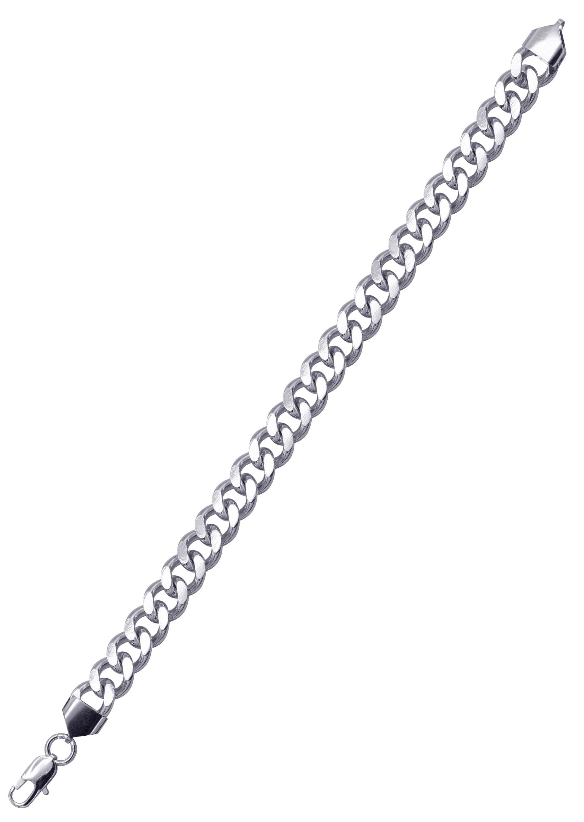 manufacturer 30 White Gold Plated Cuban Curb Bracelet