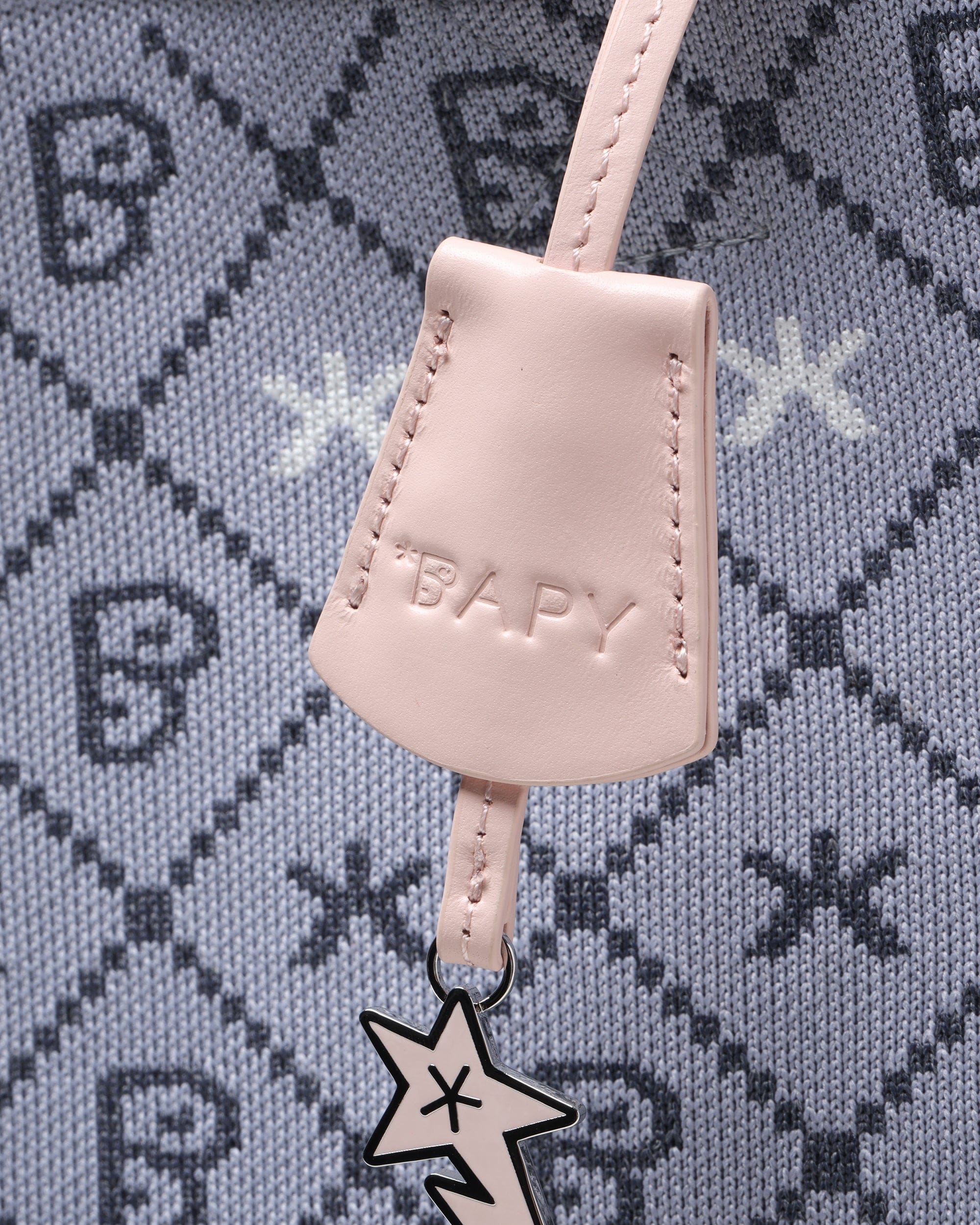 BAPY Monogram knit shopper bag