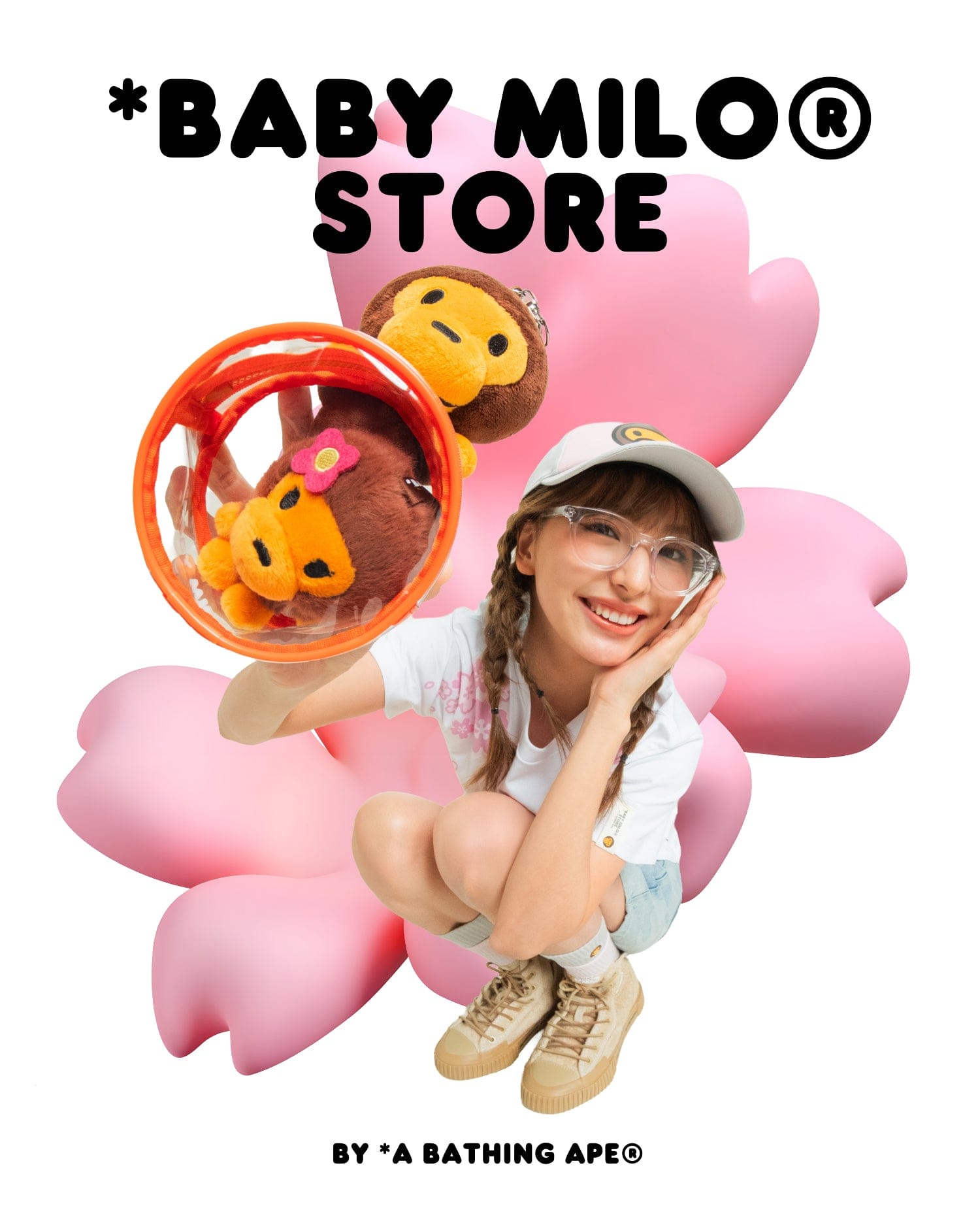 BABY MILO STORE Baby Milo plush keychain pouch