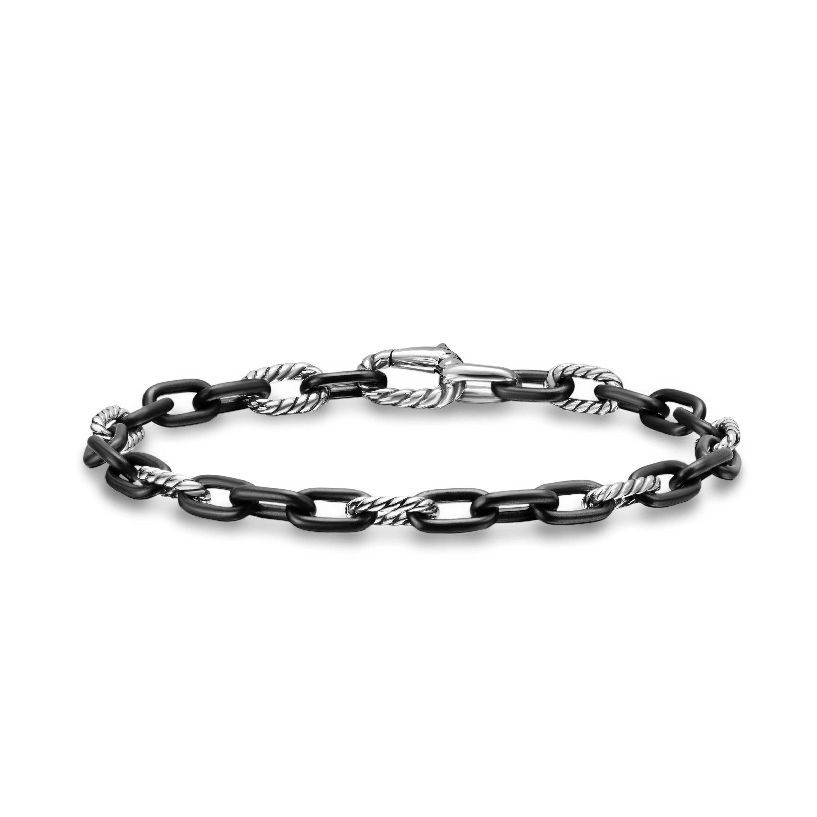 David Yurman Madison® Collection Bracelet in BLACK TITANIUM WITH STERLING SILVER