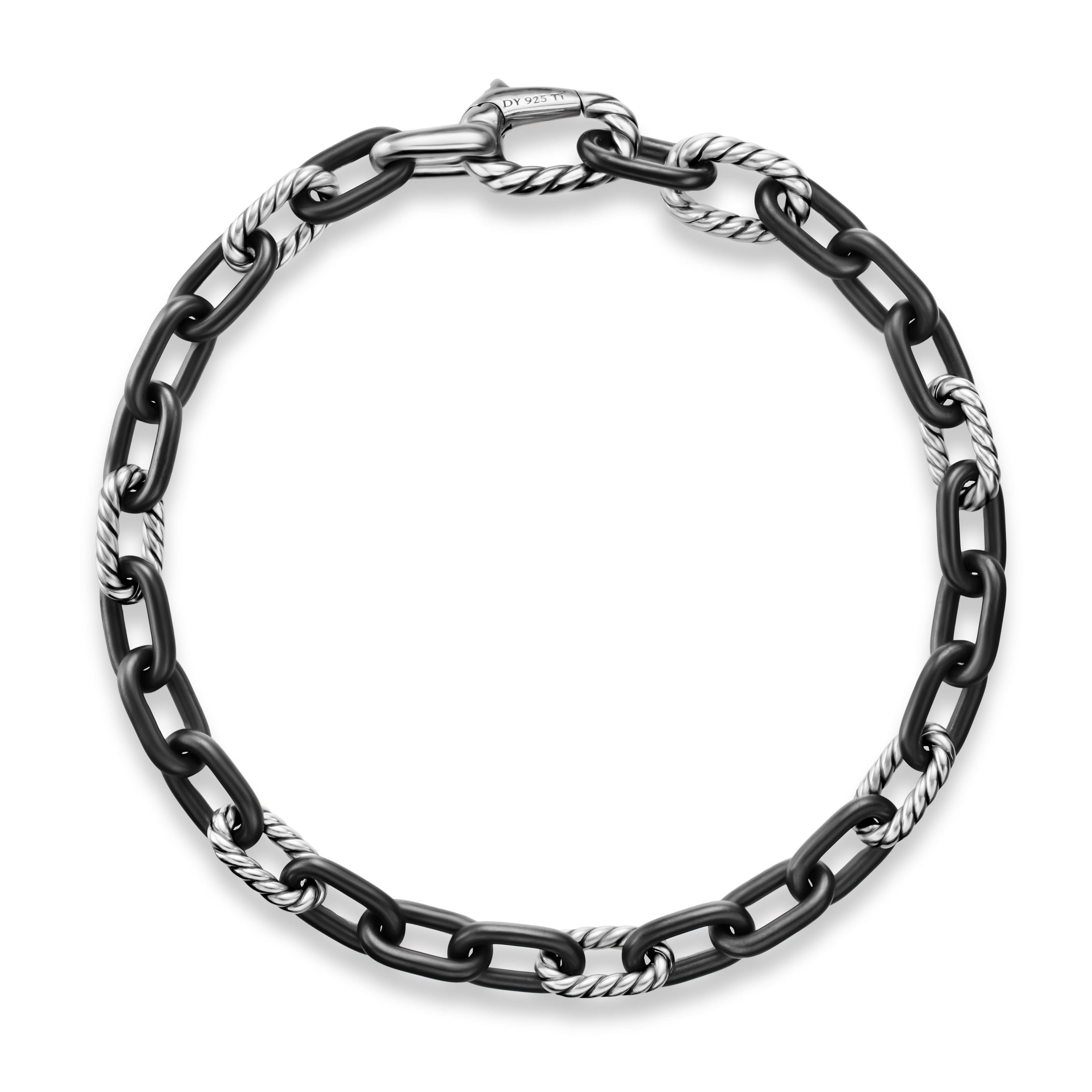 David Yurman Madison® Collection Bracelet in BLACK TITANIUM WITH STERLING SILVER