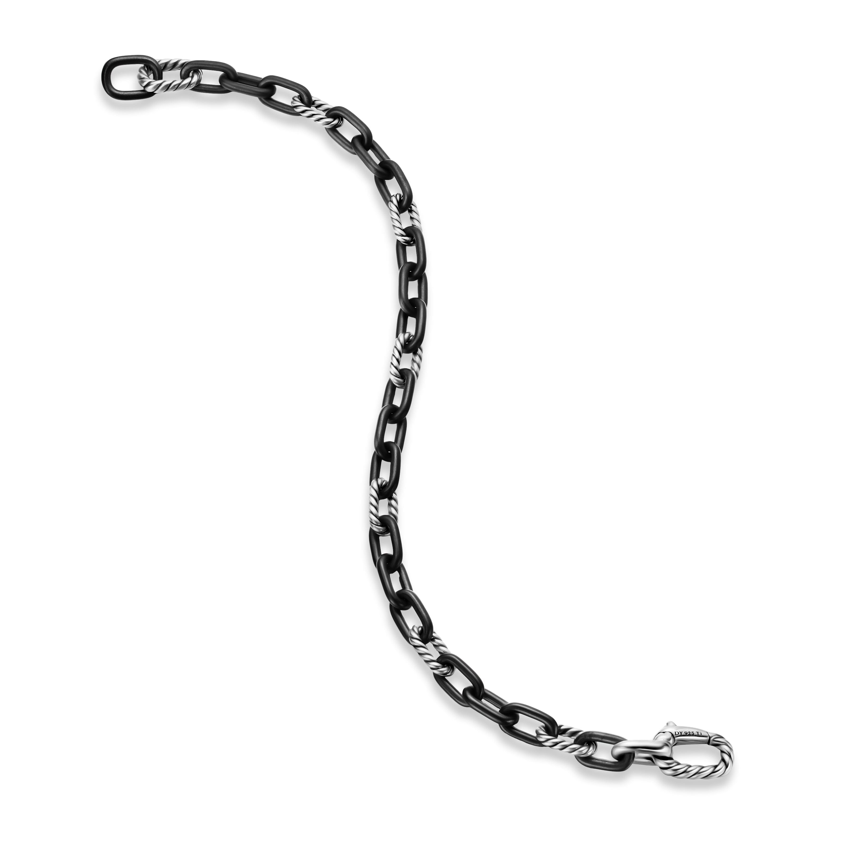 David Yurman Madison® Collection Bracelet in BLACK TITANIUM WITH STERLING SILVER
