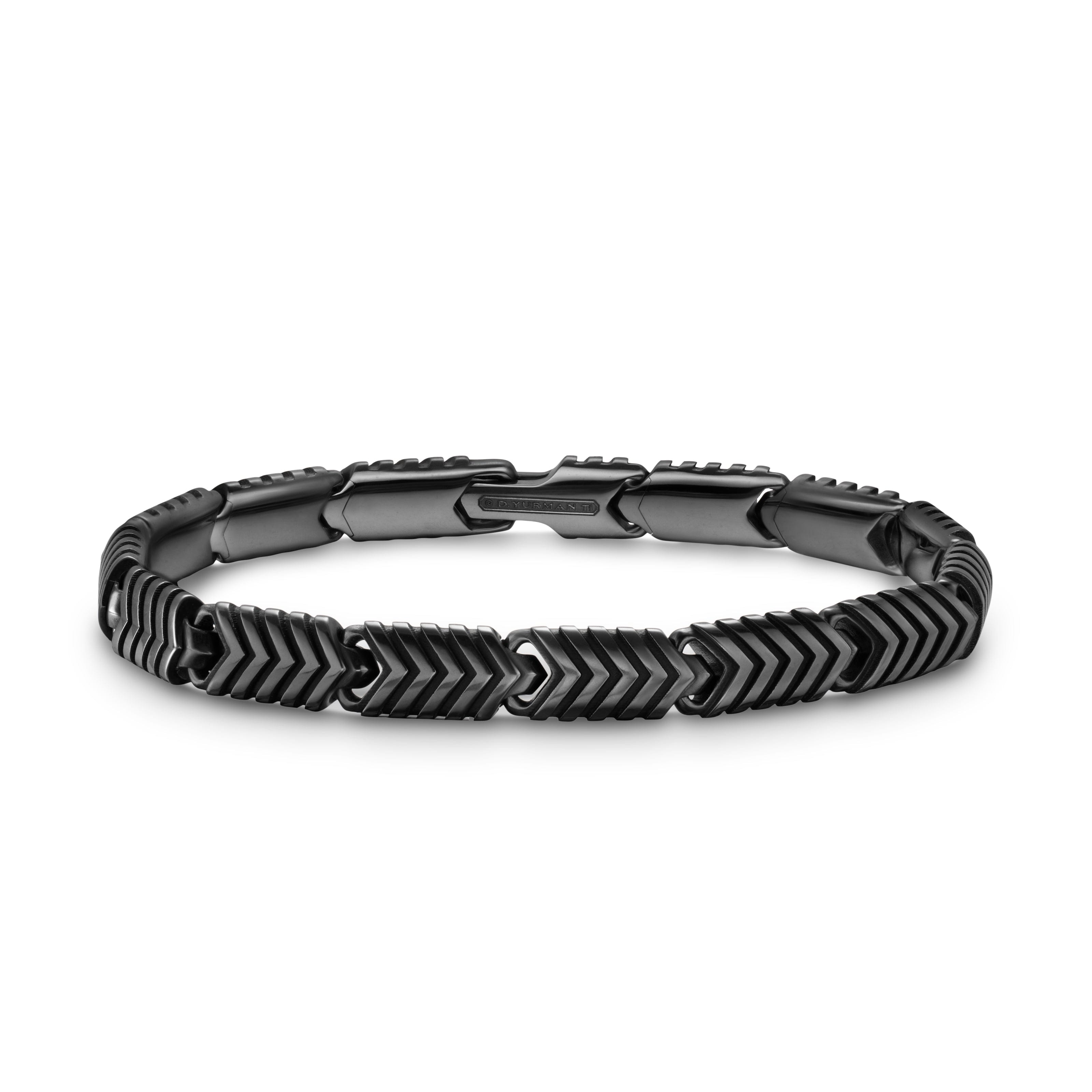 David Yurman Chevron Collection Bracelet in Black Titanium