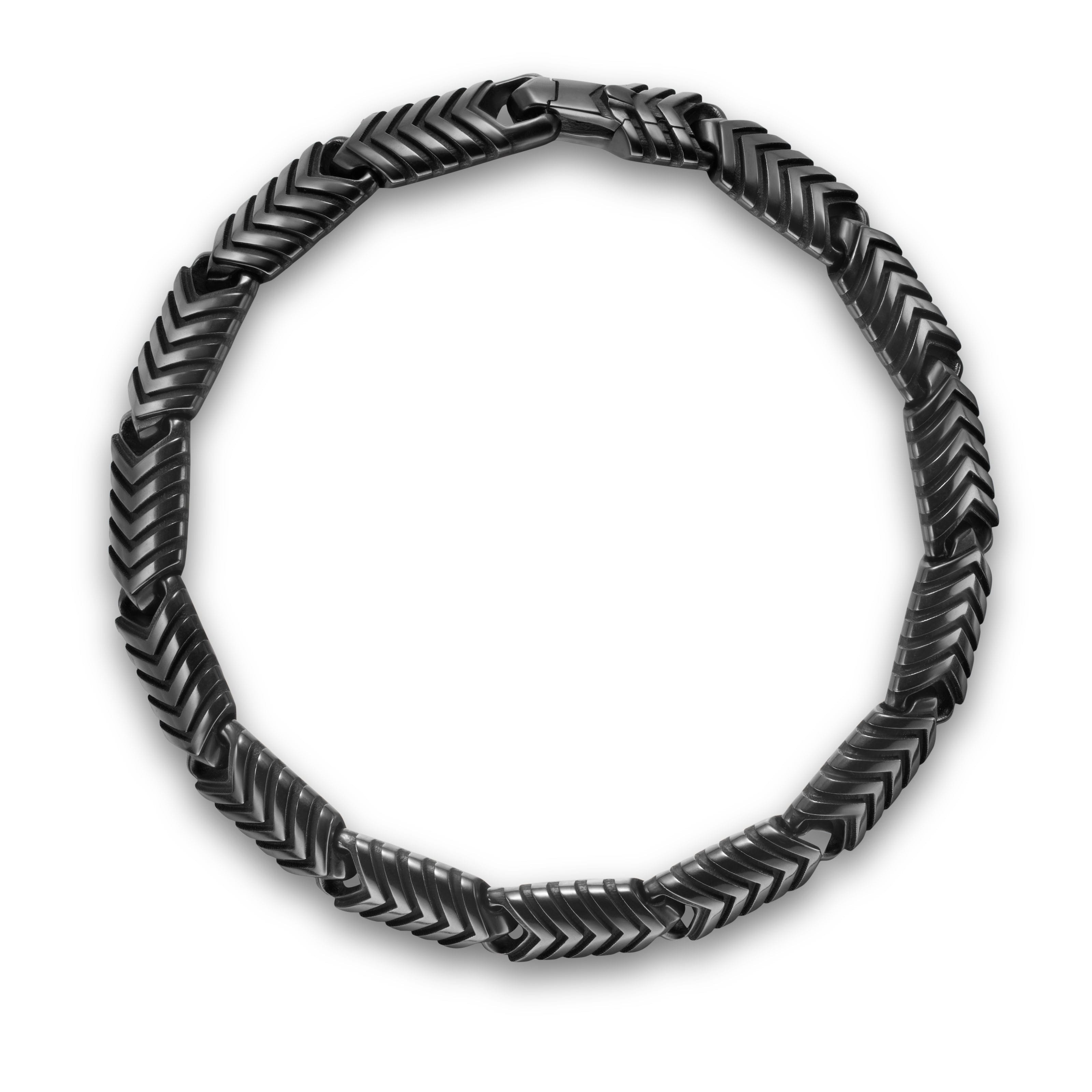 David Yurman Chevron Collection Bracelet in Black Titanium