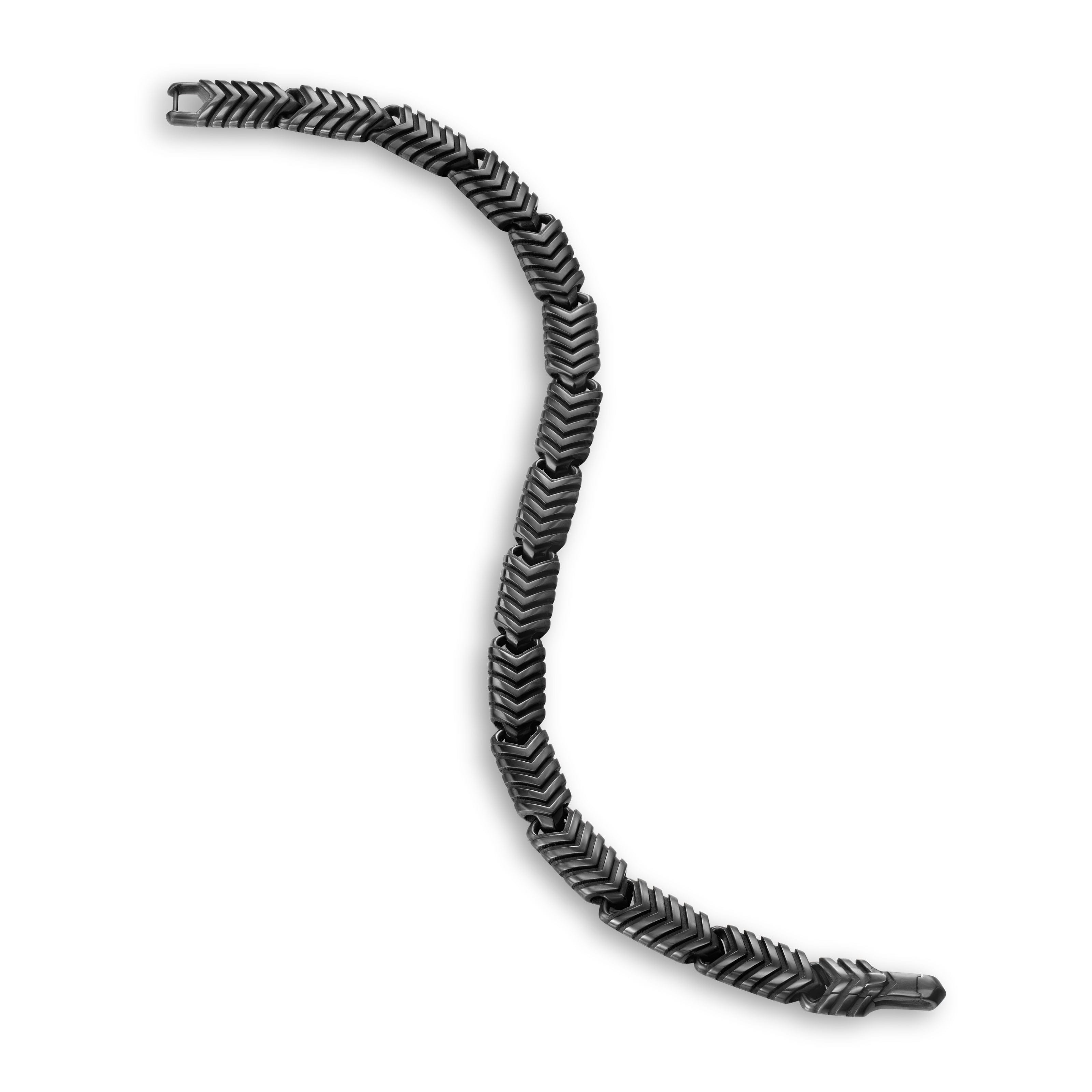 David Yurman Chevron Collection Bracelet in Black Titanium
