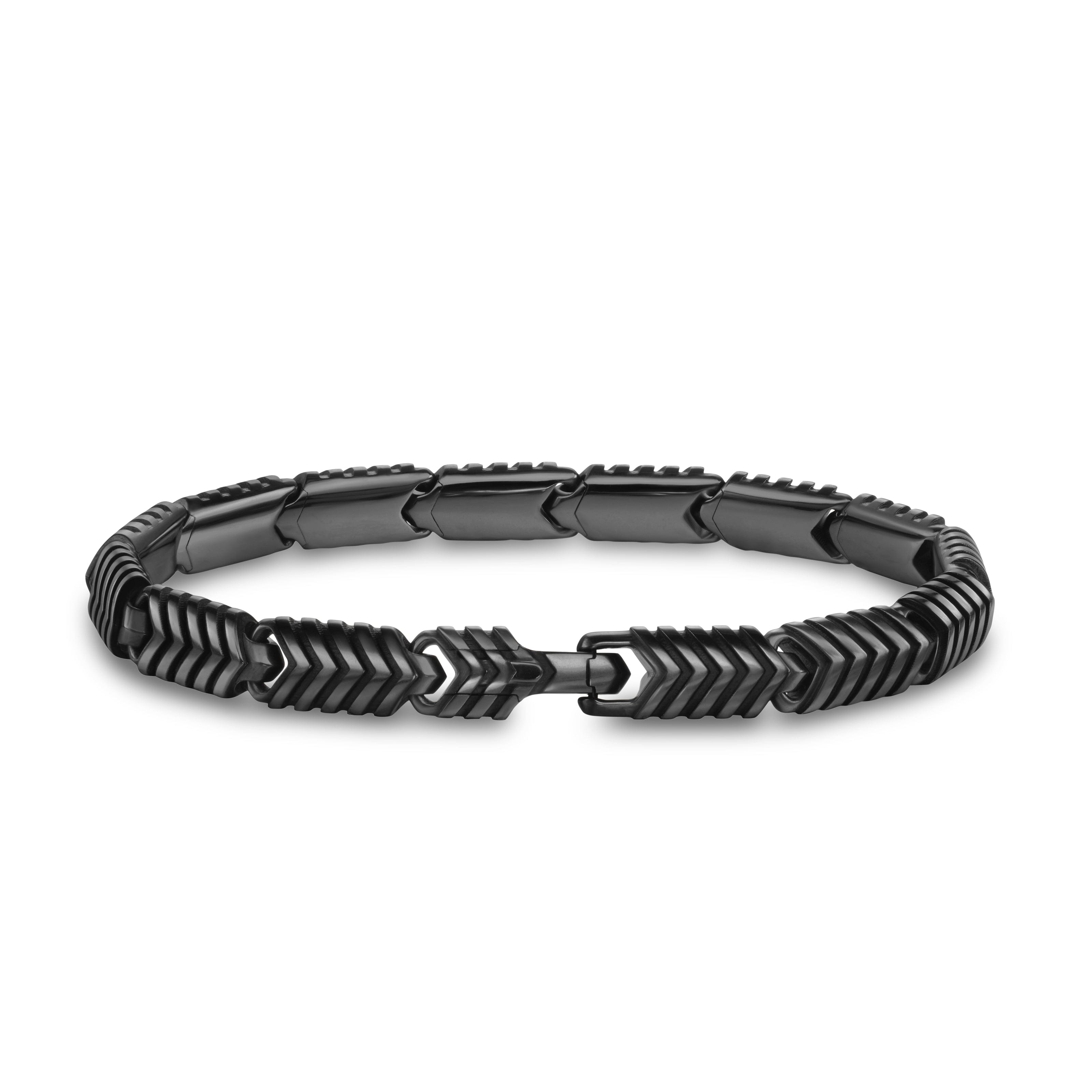 David Yurman Chevron Collection Bracelet in Black Titanium