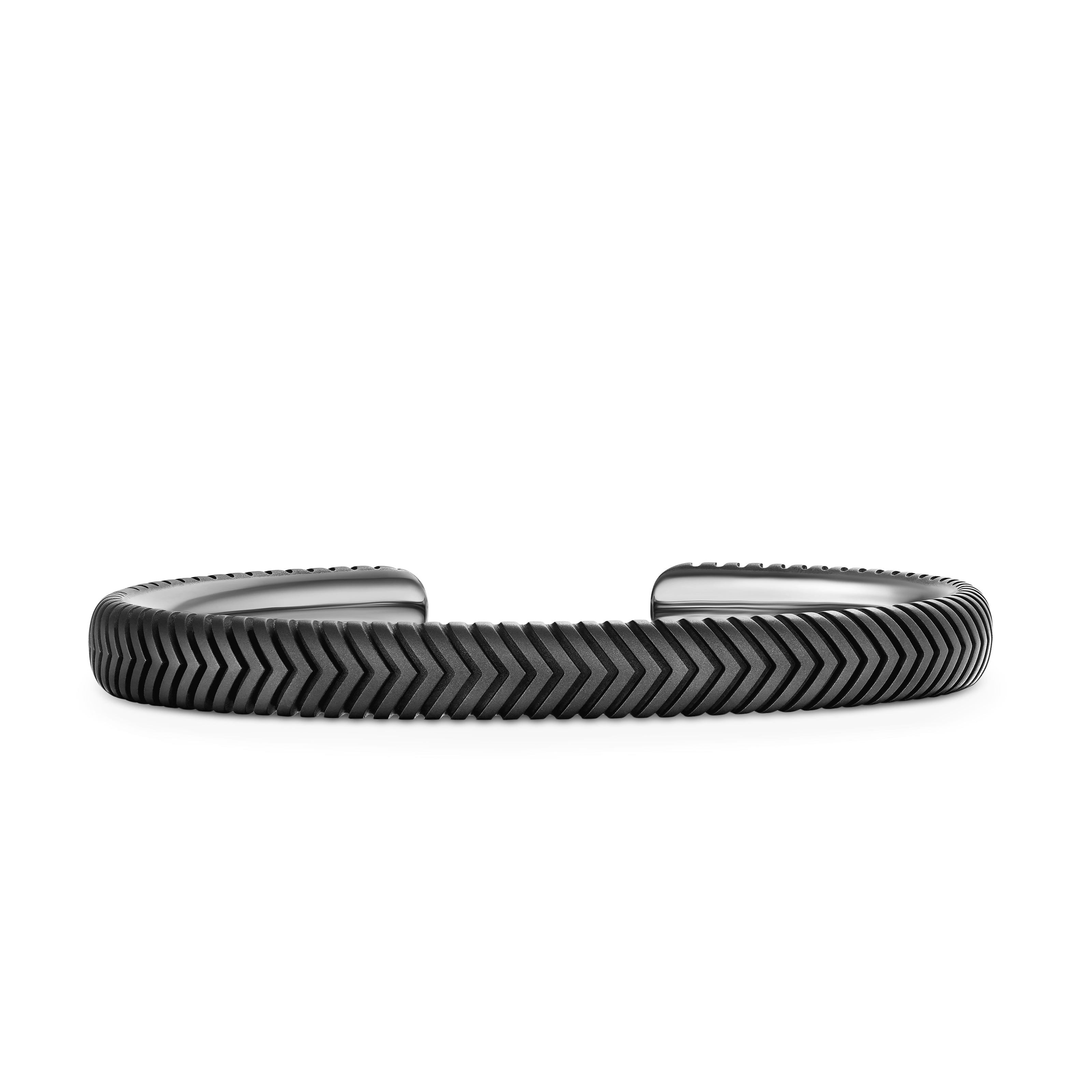 David Yurman Chevron Collection Bracelet in Anthracite