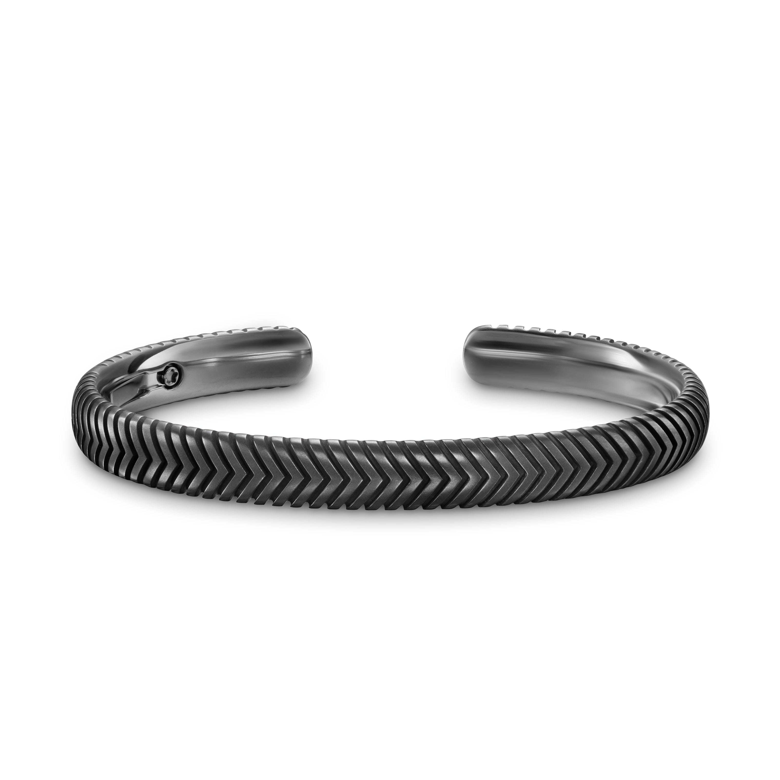 David Yurman Chevron Collection Bracelet in Anthracite