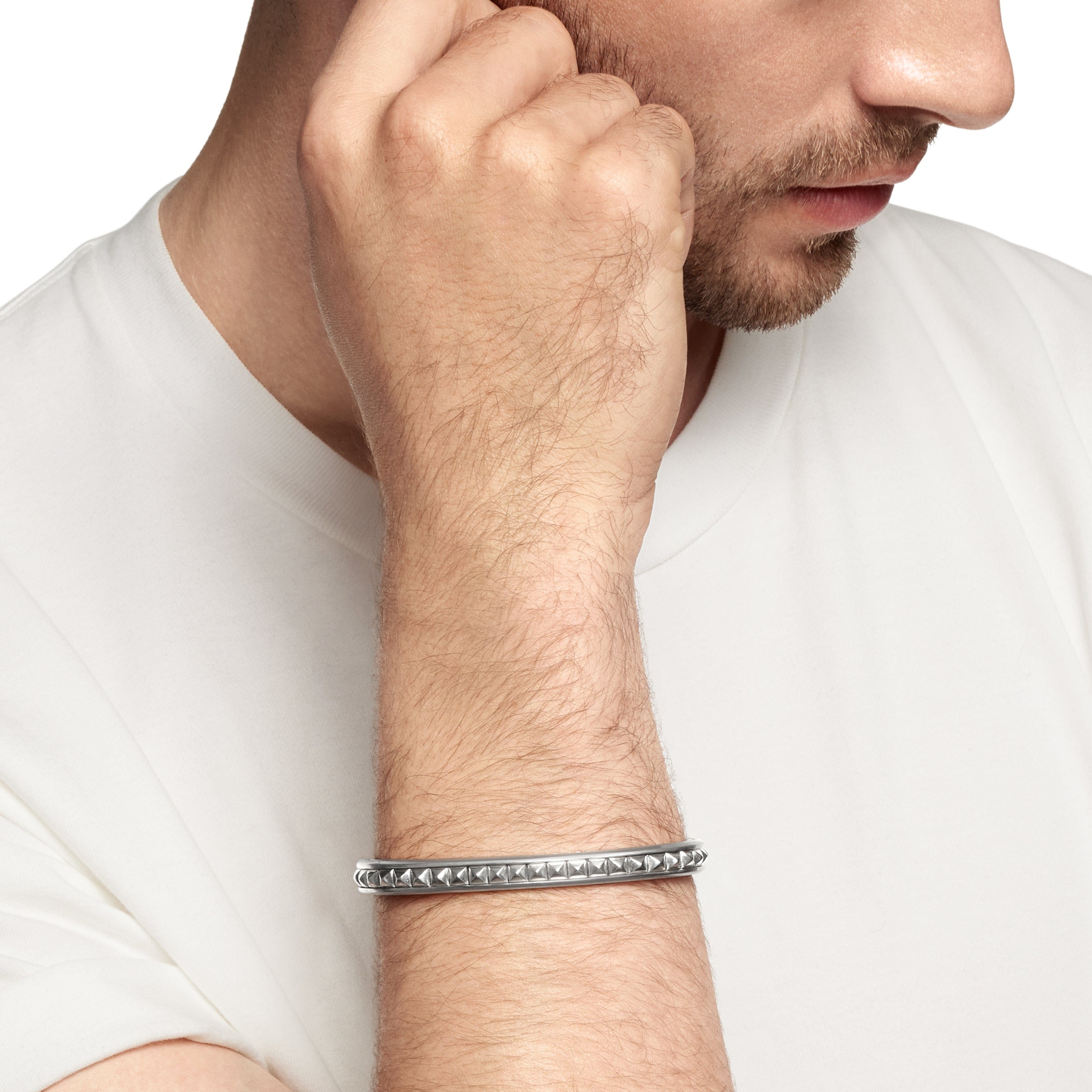 David Yurman Pyramid Collection Bracelet in Sterling Silver