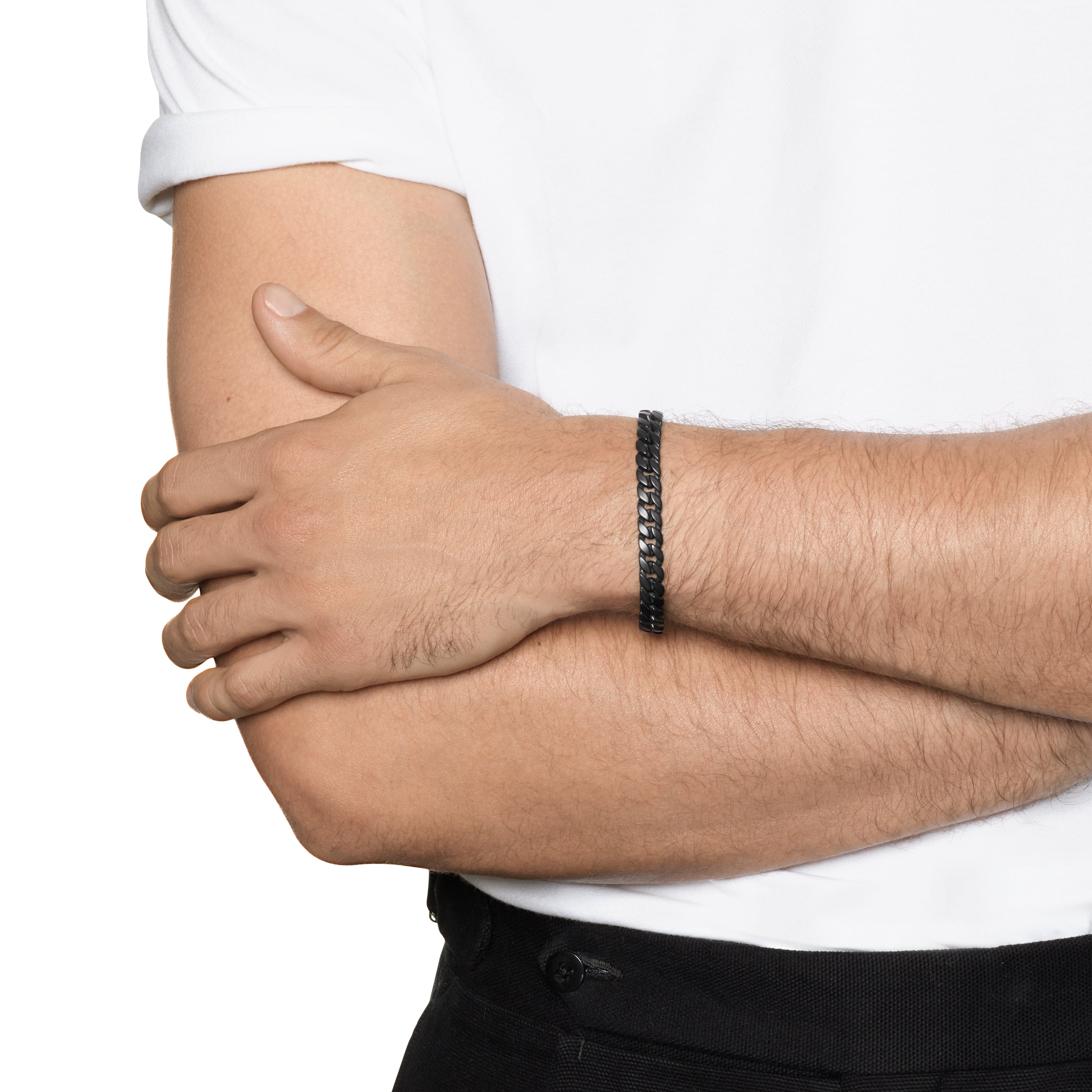 David Yurman Chain Collection Bracelet in Black Titanium