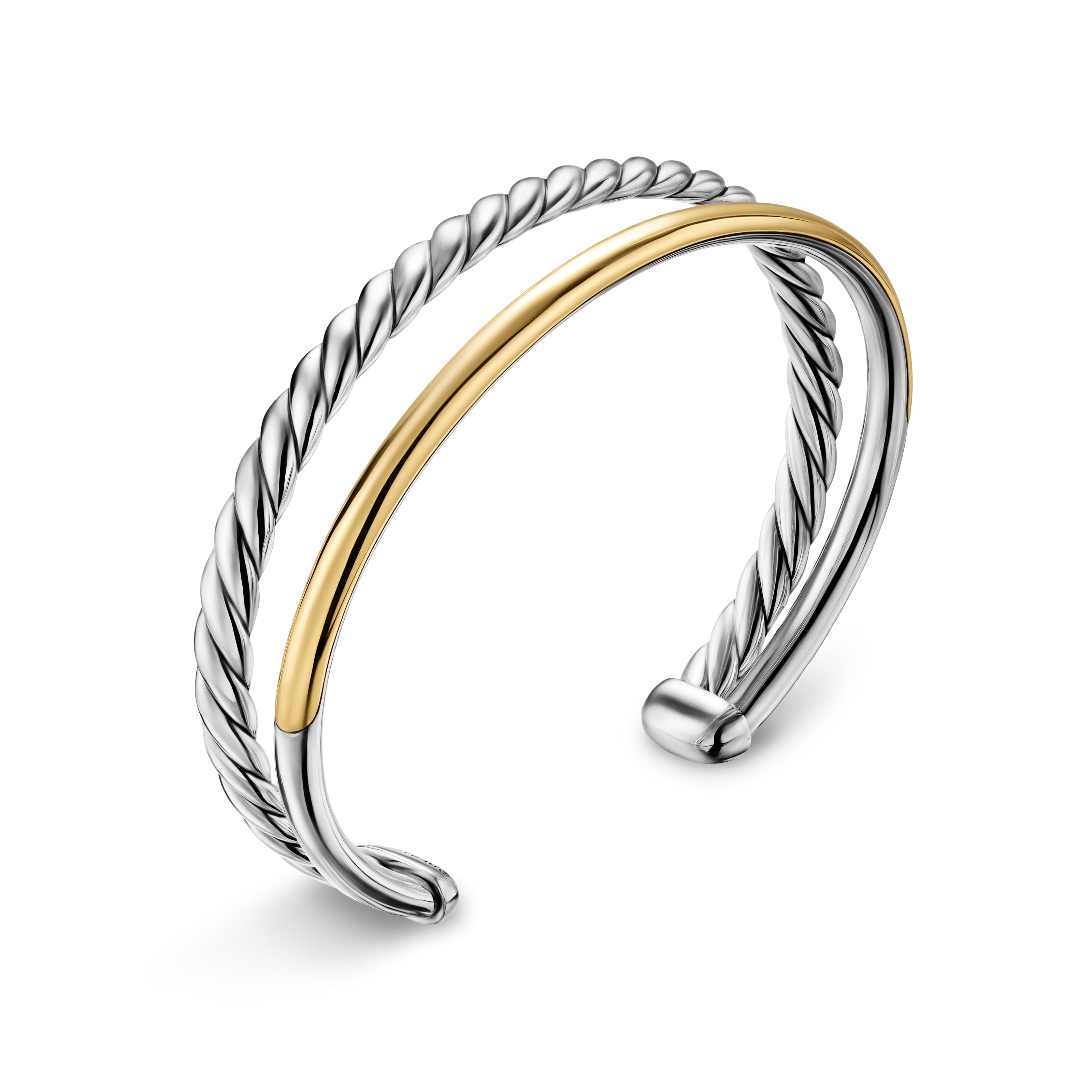 David Yurman Mercer Collection Bracelet in Sterling Silver and 18k Gold