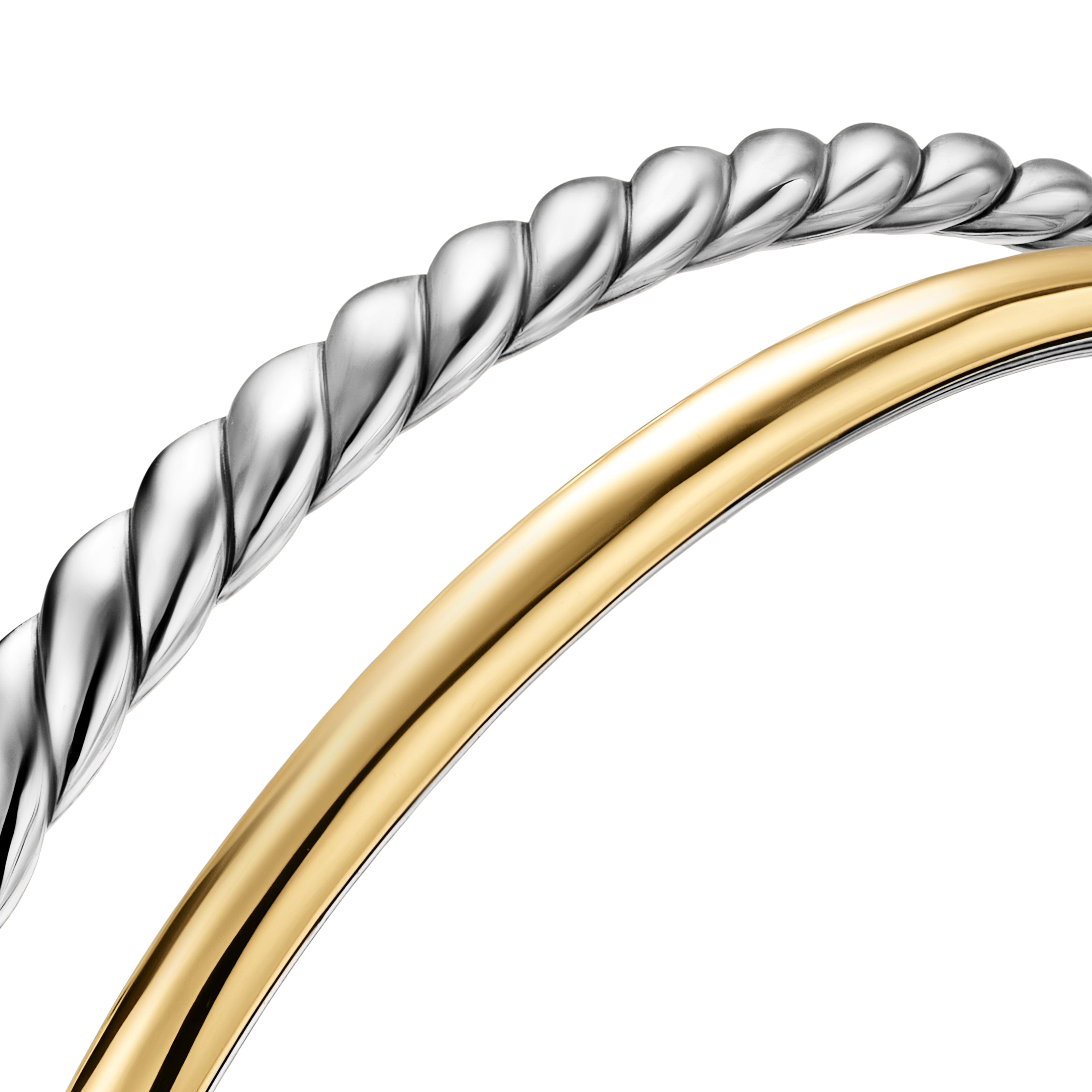 David Yurman Mercer Collection Bracelet in Sterling Silver and 18k Gold