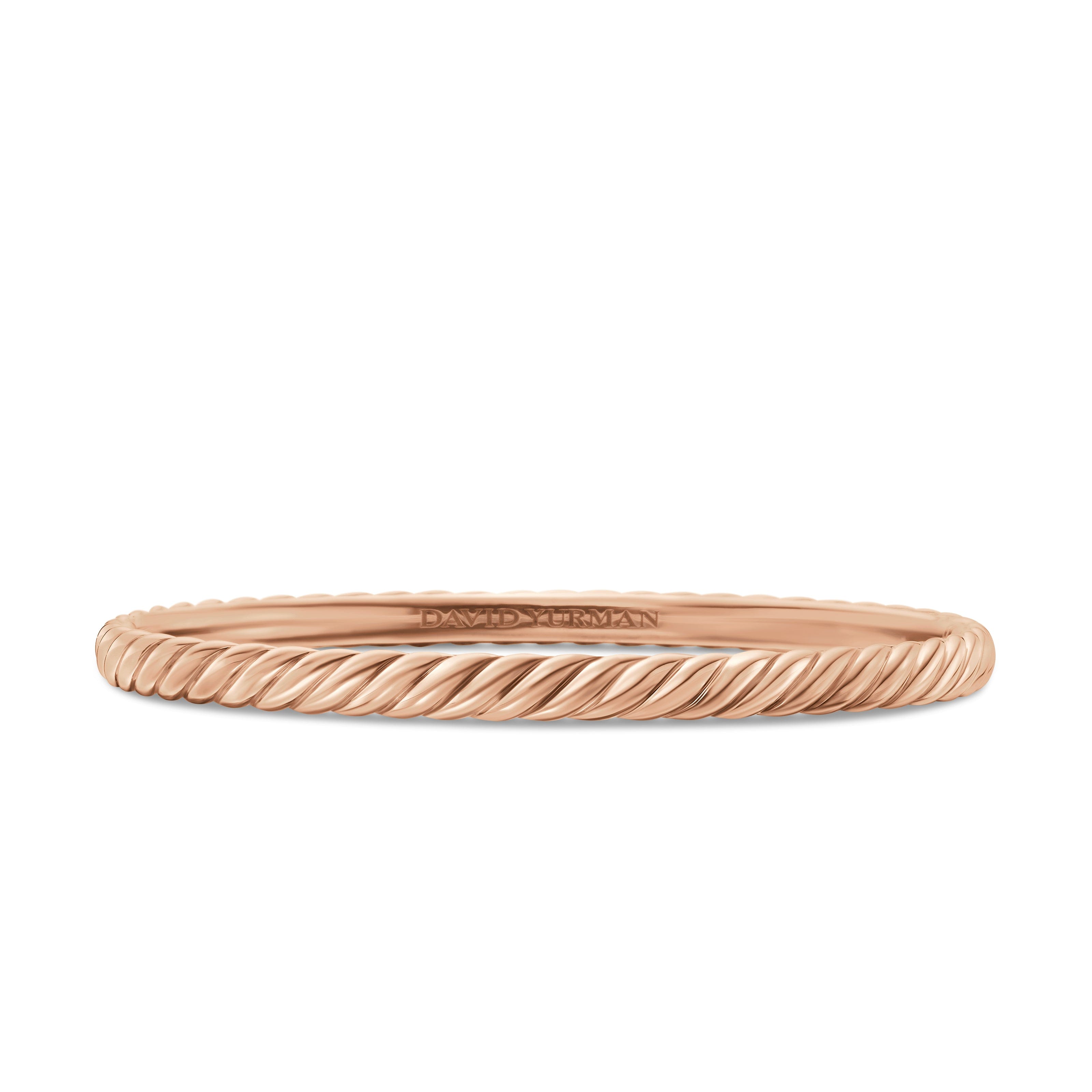 David Yurman Sculpted Cable Collection Bracelet in 18K Rose Gold