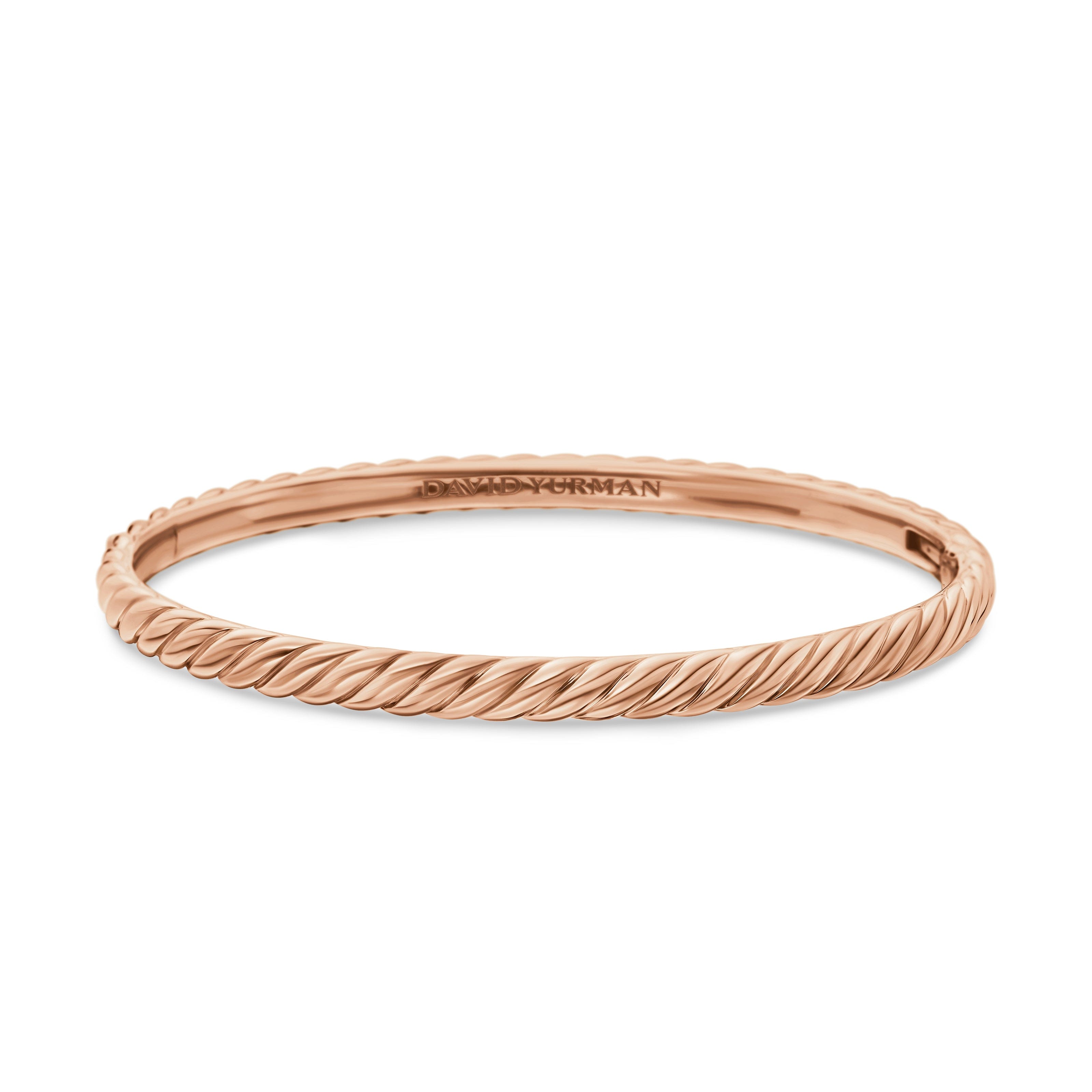 David Yurman Sculpted Cable Collection Bracelet in 18K Rose Gold