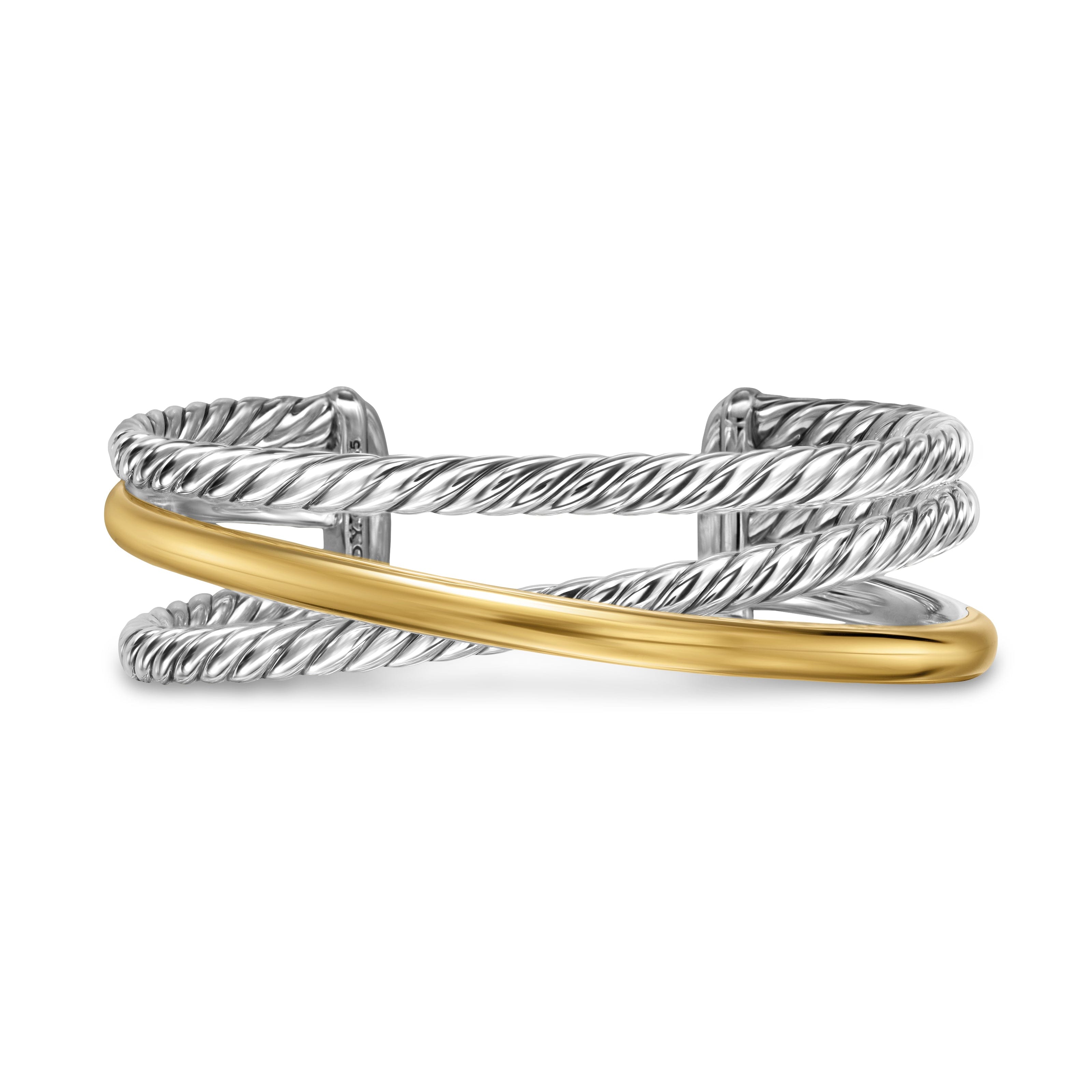 David Yurman Crossover® Collection Bracelet in Sterling Silver and 14k Gold
