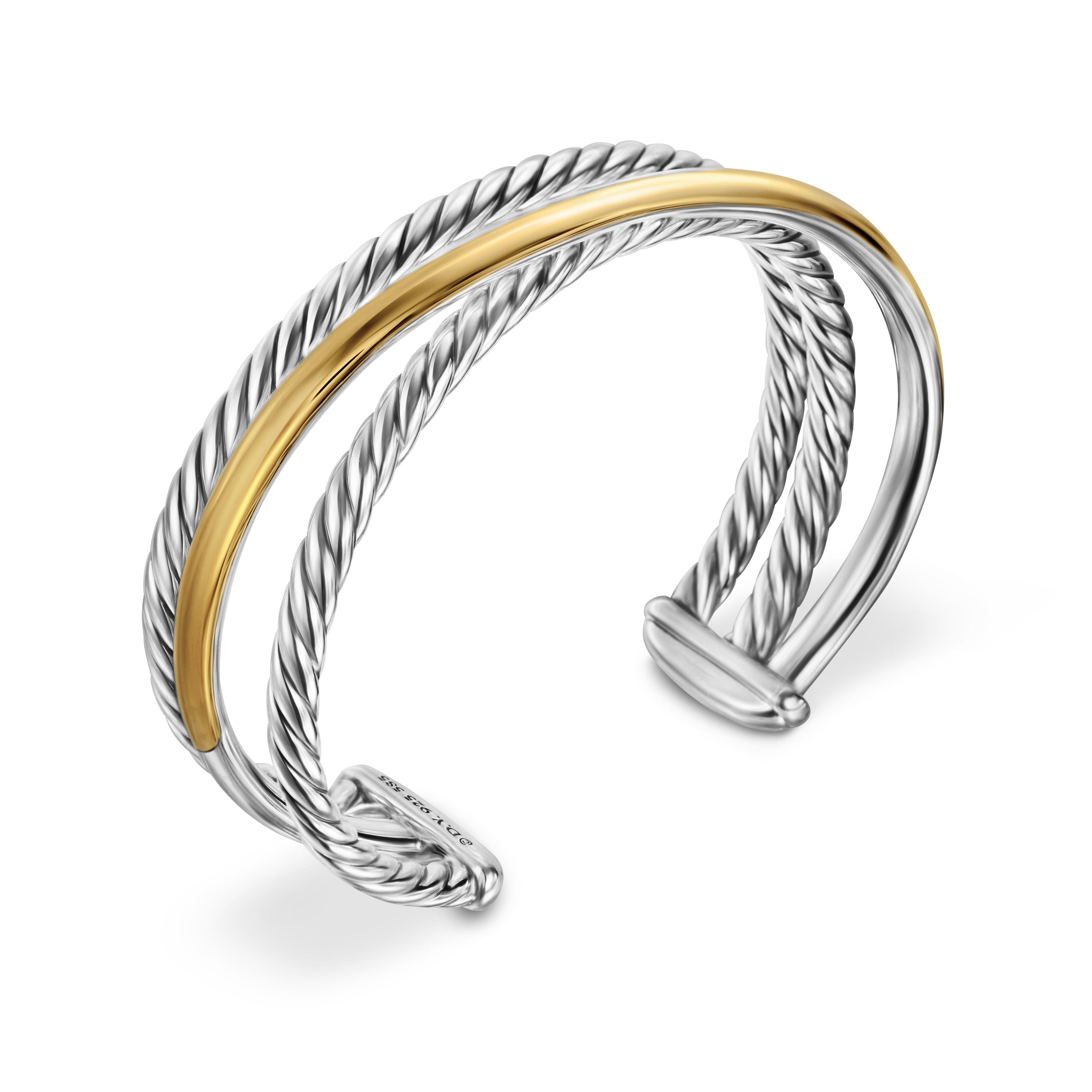 David Yurman Crossover® Collection Bracelet in Sterling Silver and 14k Gold