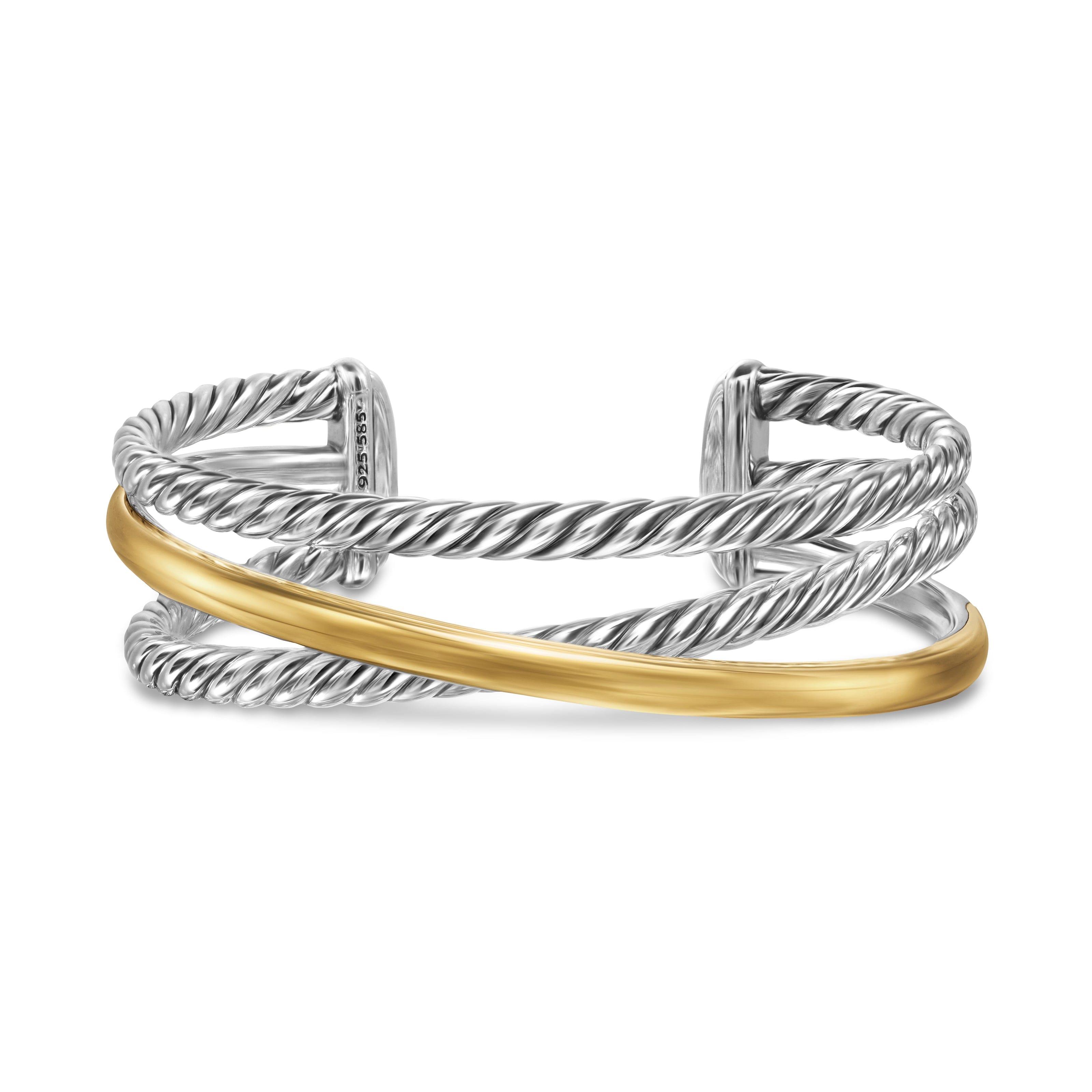 David Yurman Crossover® Collection Bracelet in Sterling Silver and 14k Gold