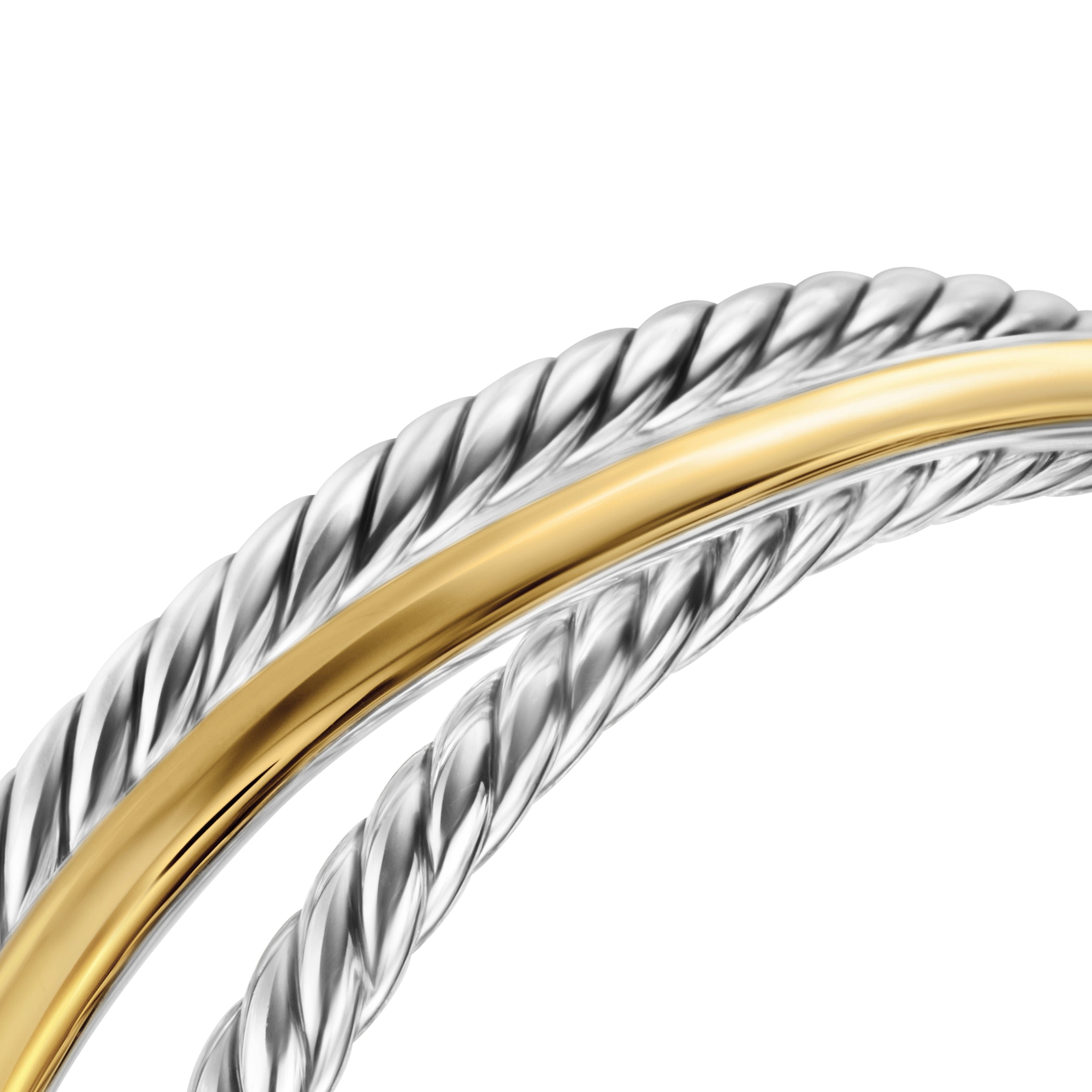 David Yurman Crossover® Collection Bracelet in Sterling Silver and 14k Gold