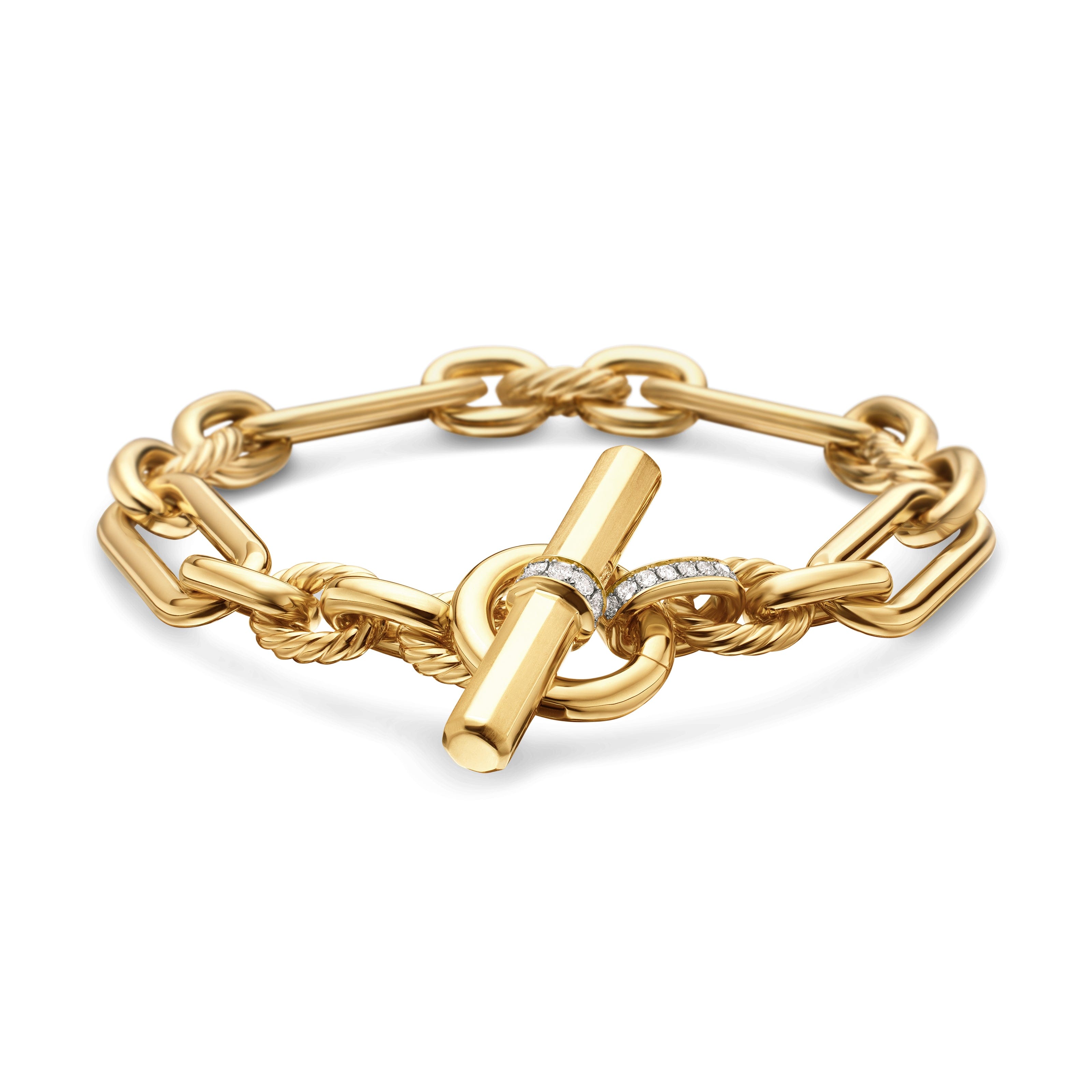 David Yurman Lexington Collection Bracelet in 18K Yellow Gold