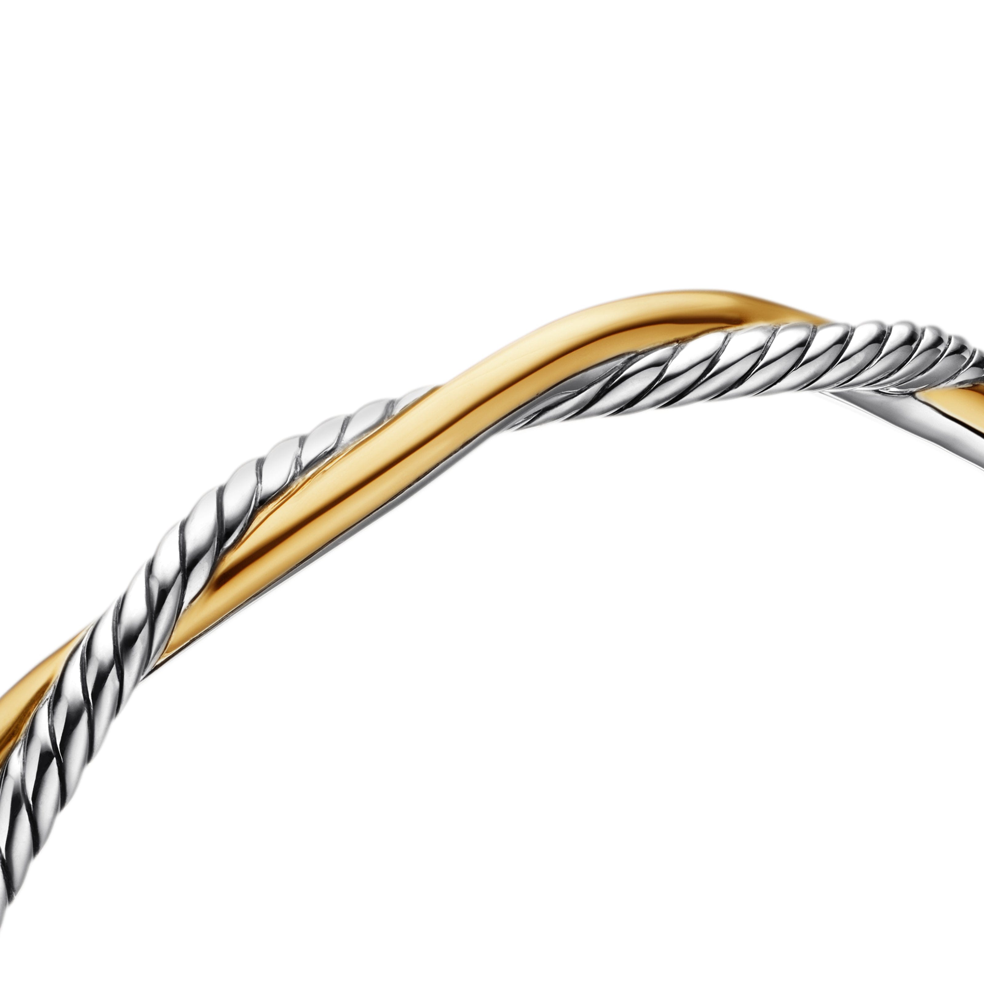 David Yurman Infinity Collection Bracelet in Sterling Silver and 14k Gold