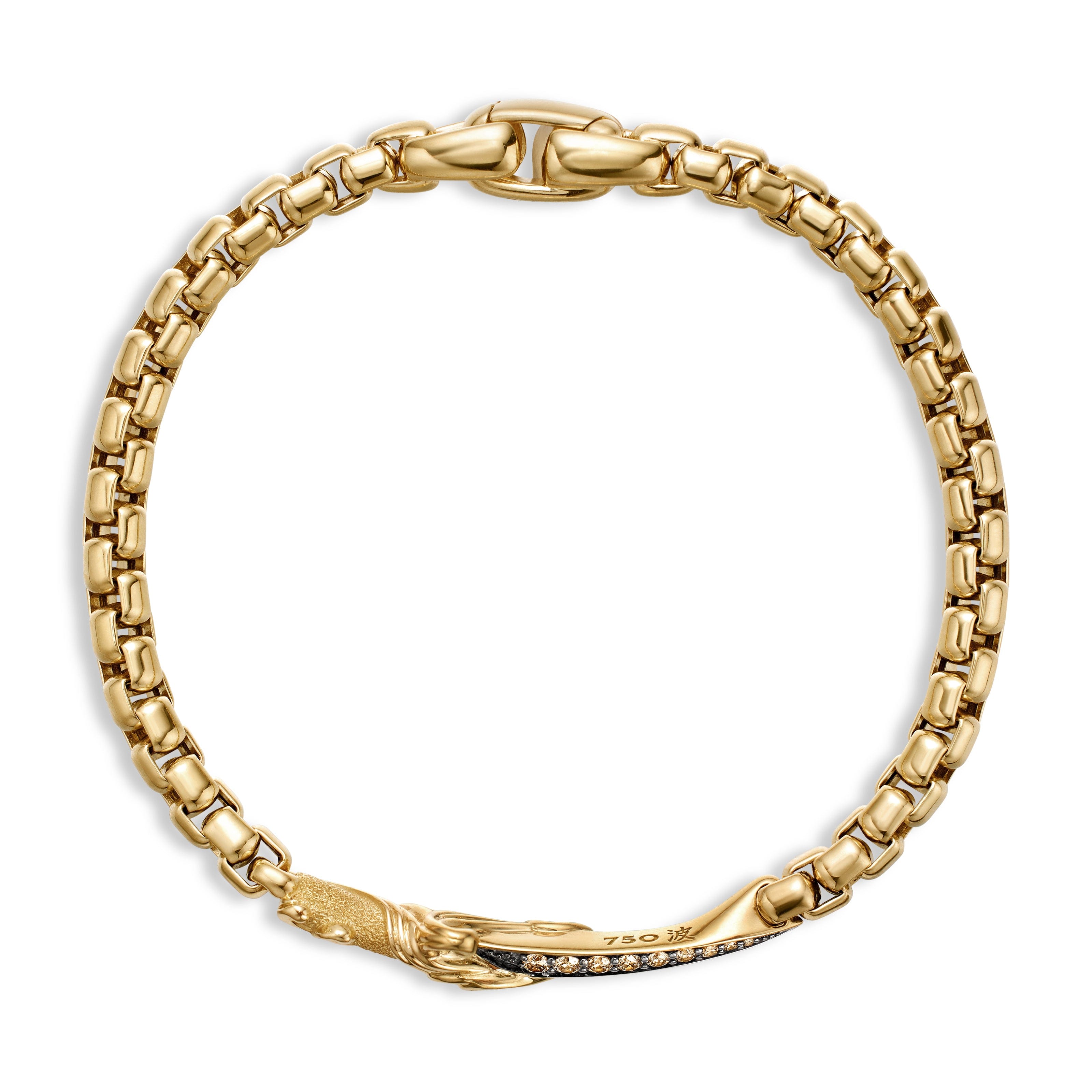 David Yurman Waves Collection Bracelet in 18K Yellow Gold