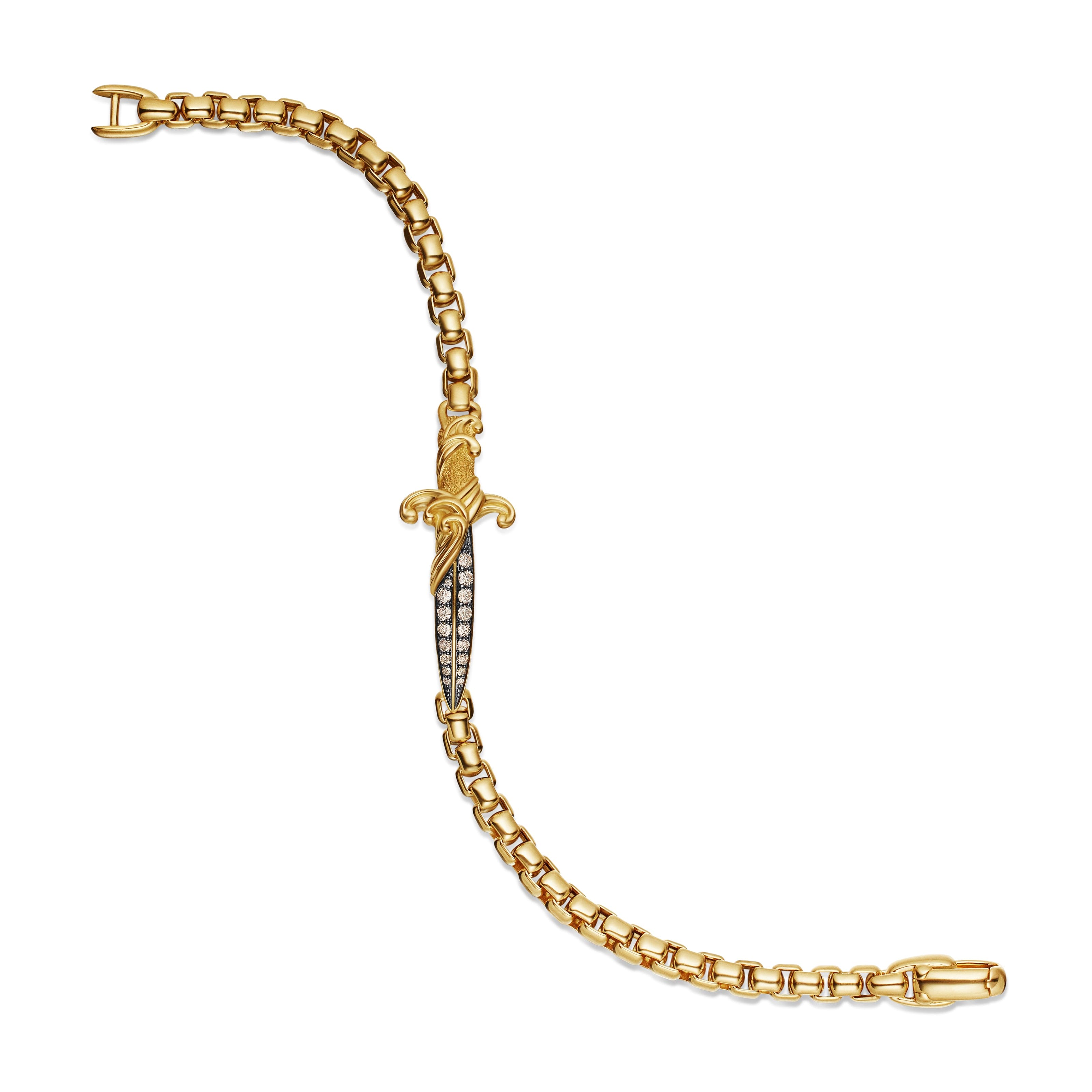 David Yurman Waves Collection Bracelet in 18K Yellow Gold