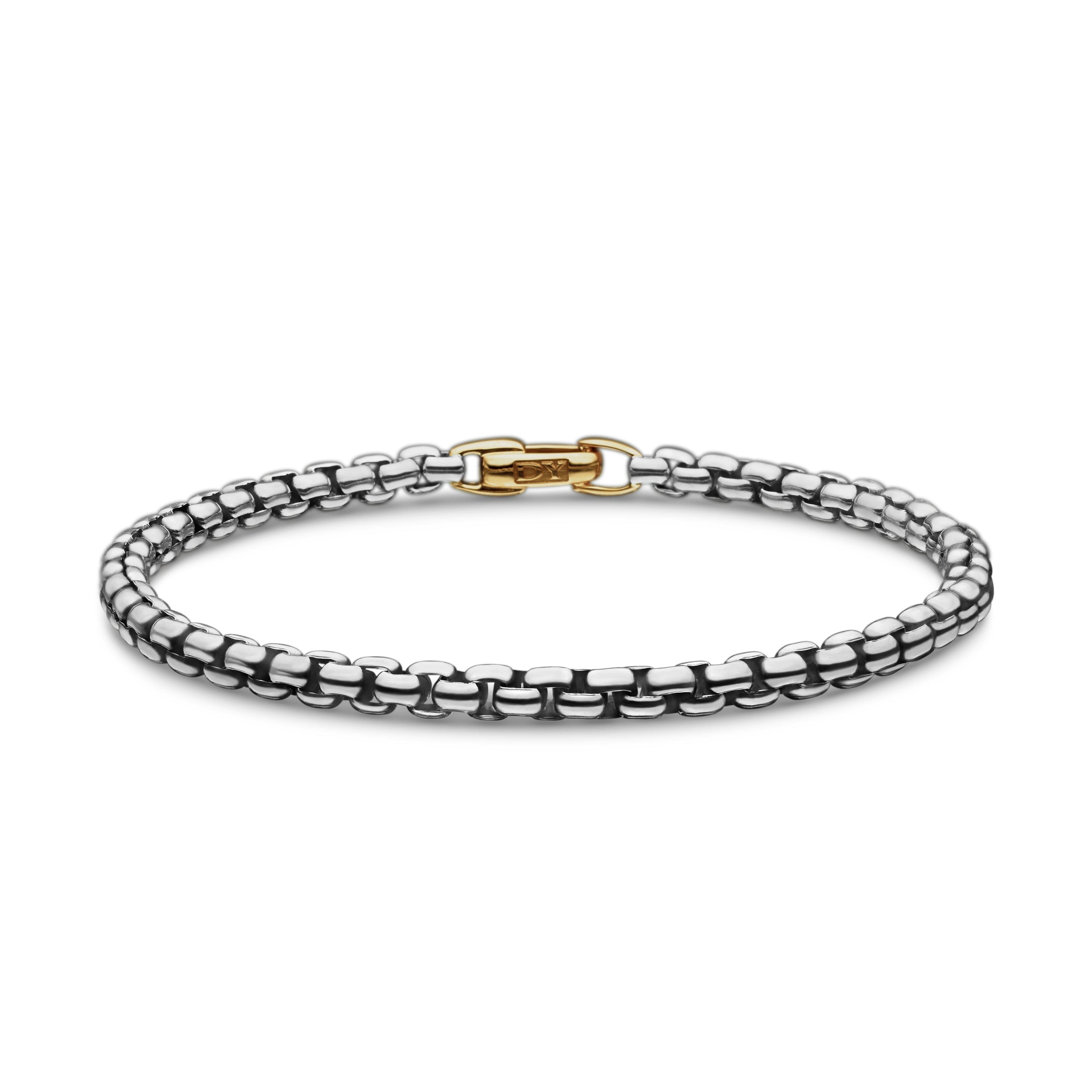 David Yurman Chain Collection Bracelet in Sterling Silver and 14k Gold