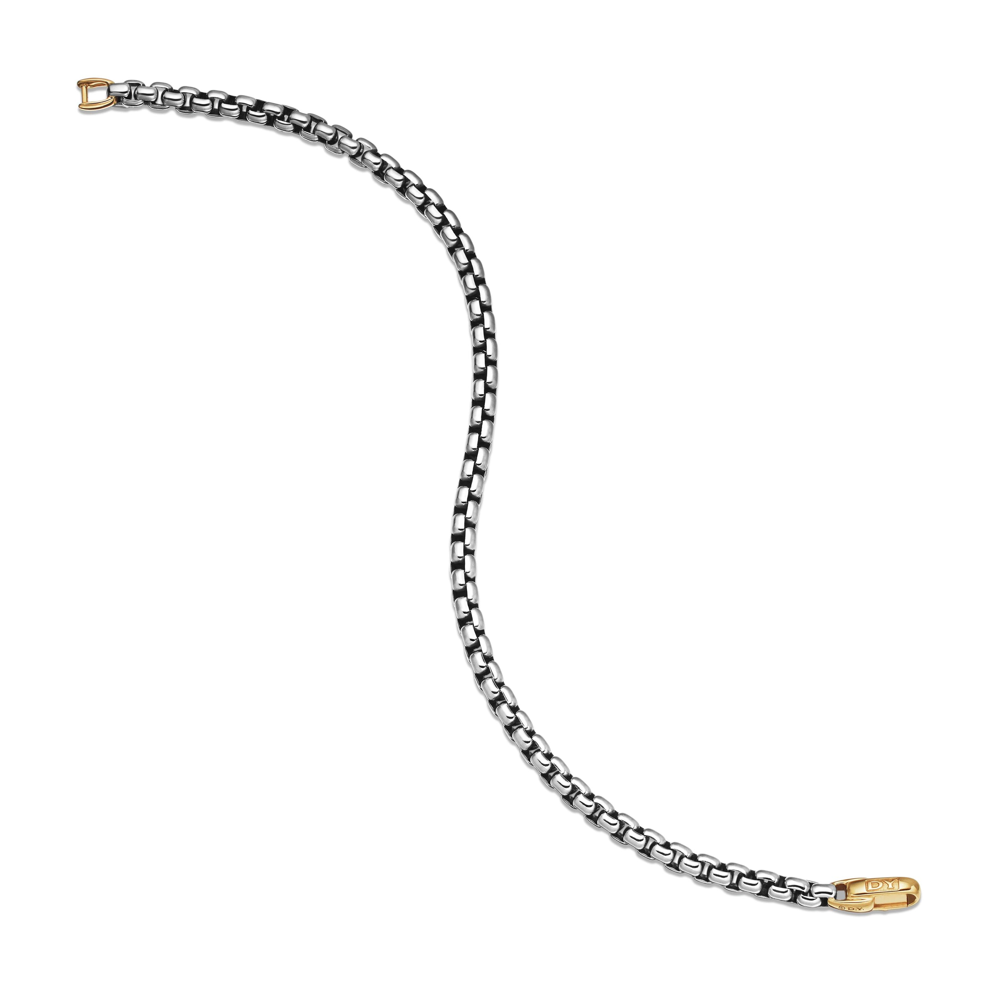 David Yurman Chain Collection Bracelet in Sterling Silver and 14k Gold