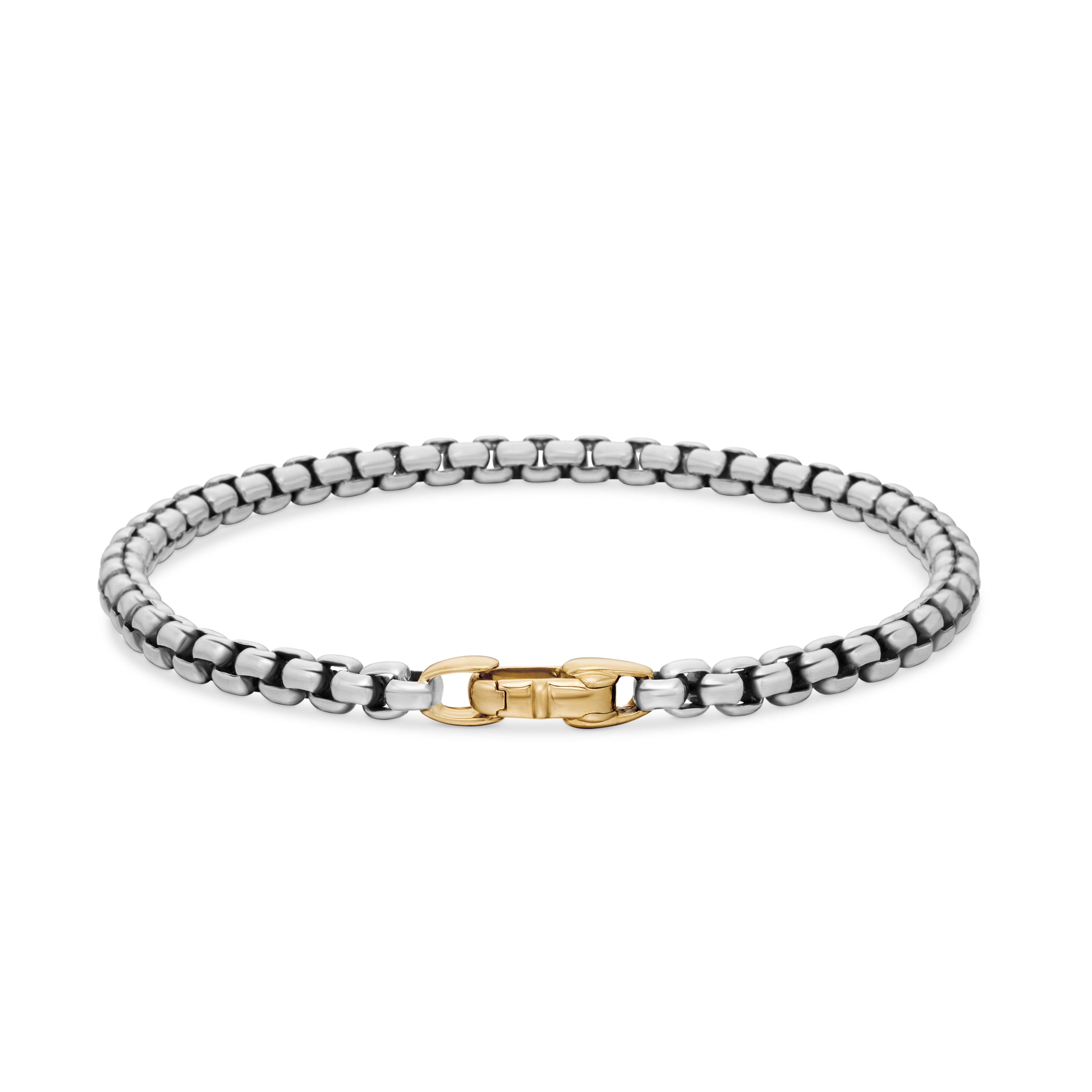 David Yurman Chain Collection Bracelet in Sterling Silver and 14k Gold