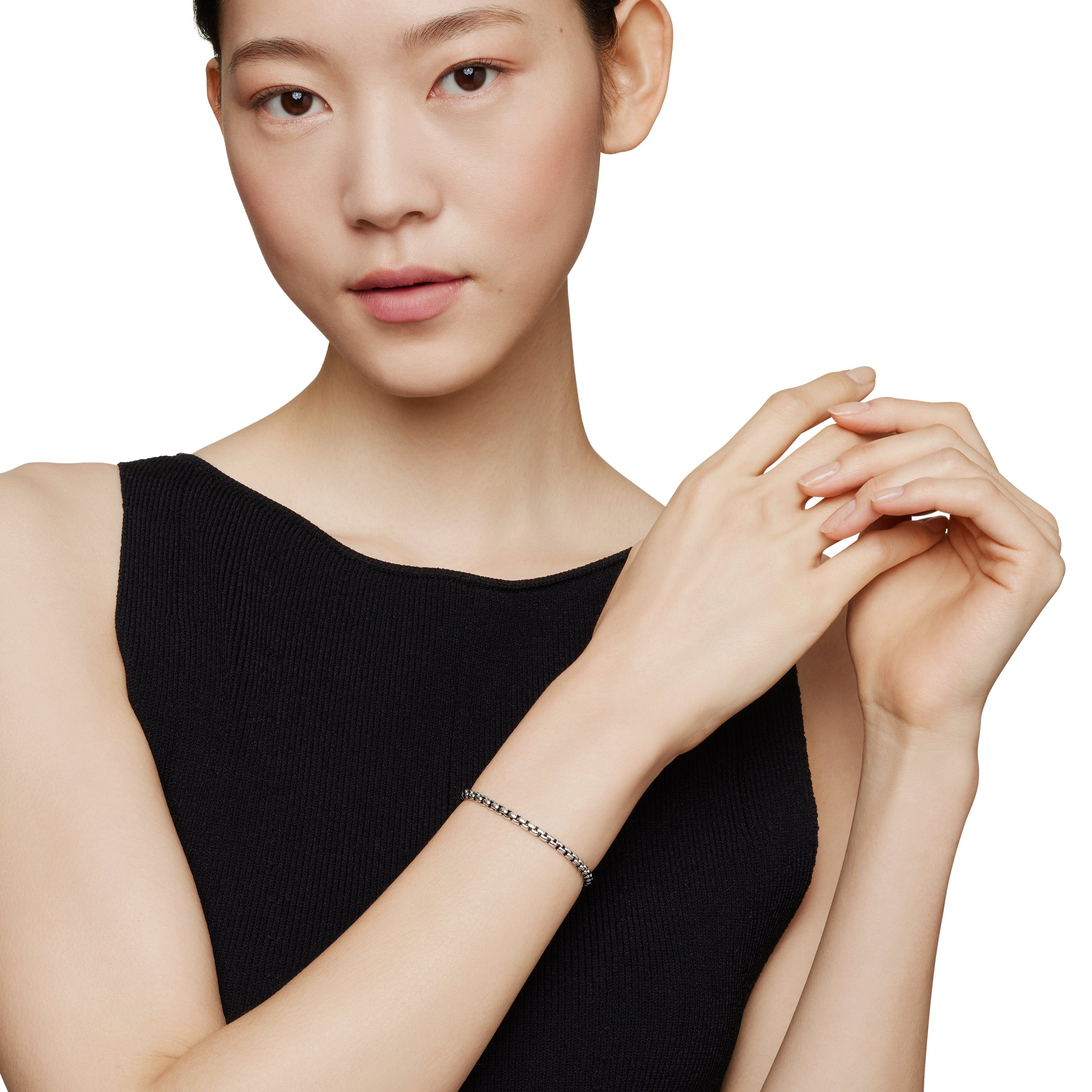 David Yurman Chain Collection Bracelet in Sterling Silver and 14k Gold