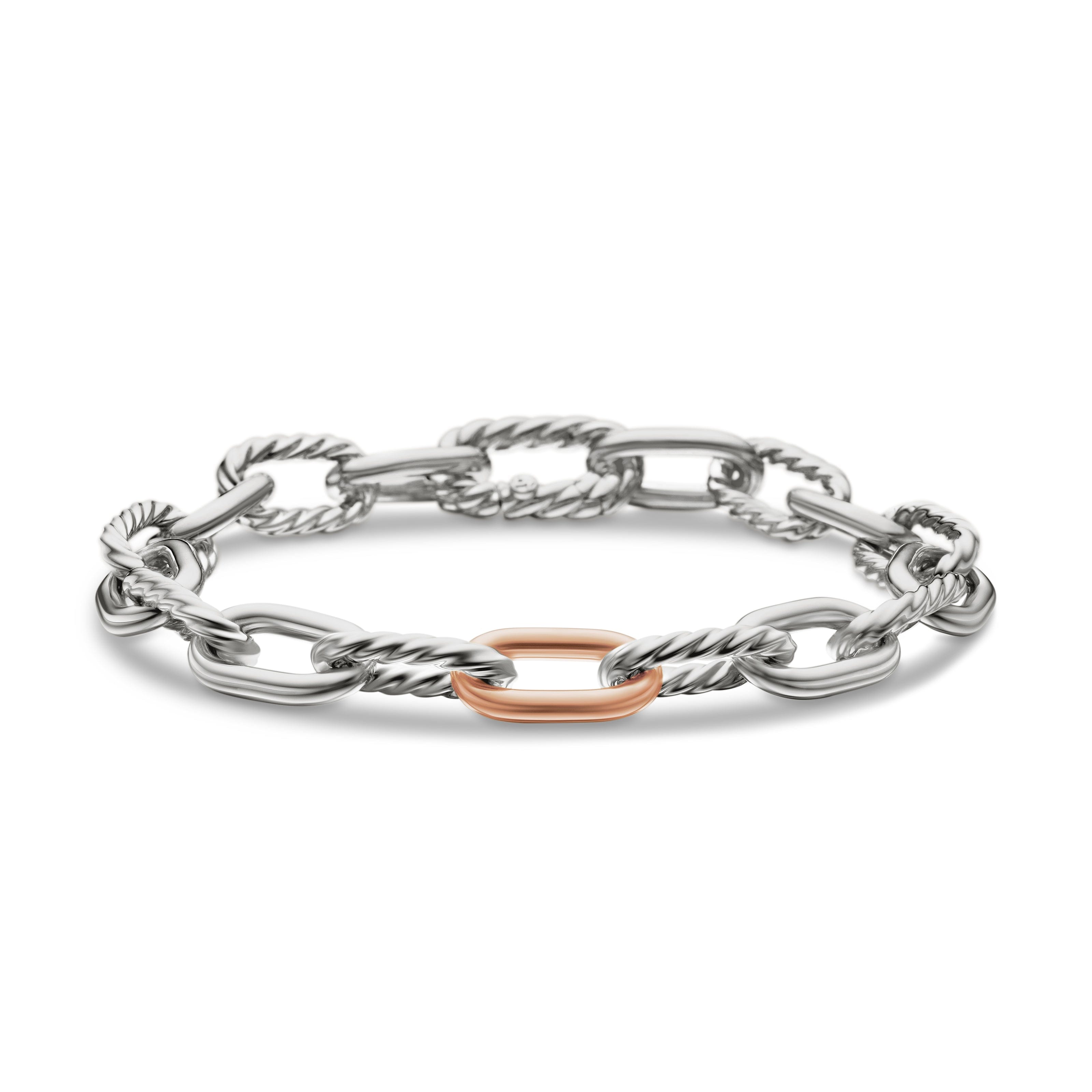 David Yurman Madison® Collection Bracelet in Sterling Silver with 18K Rose Gold