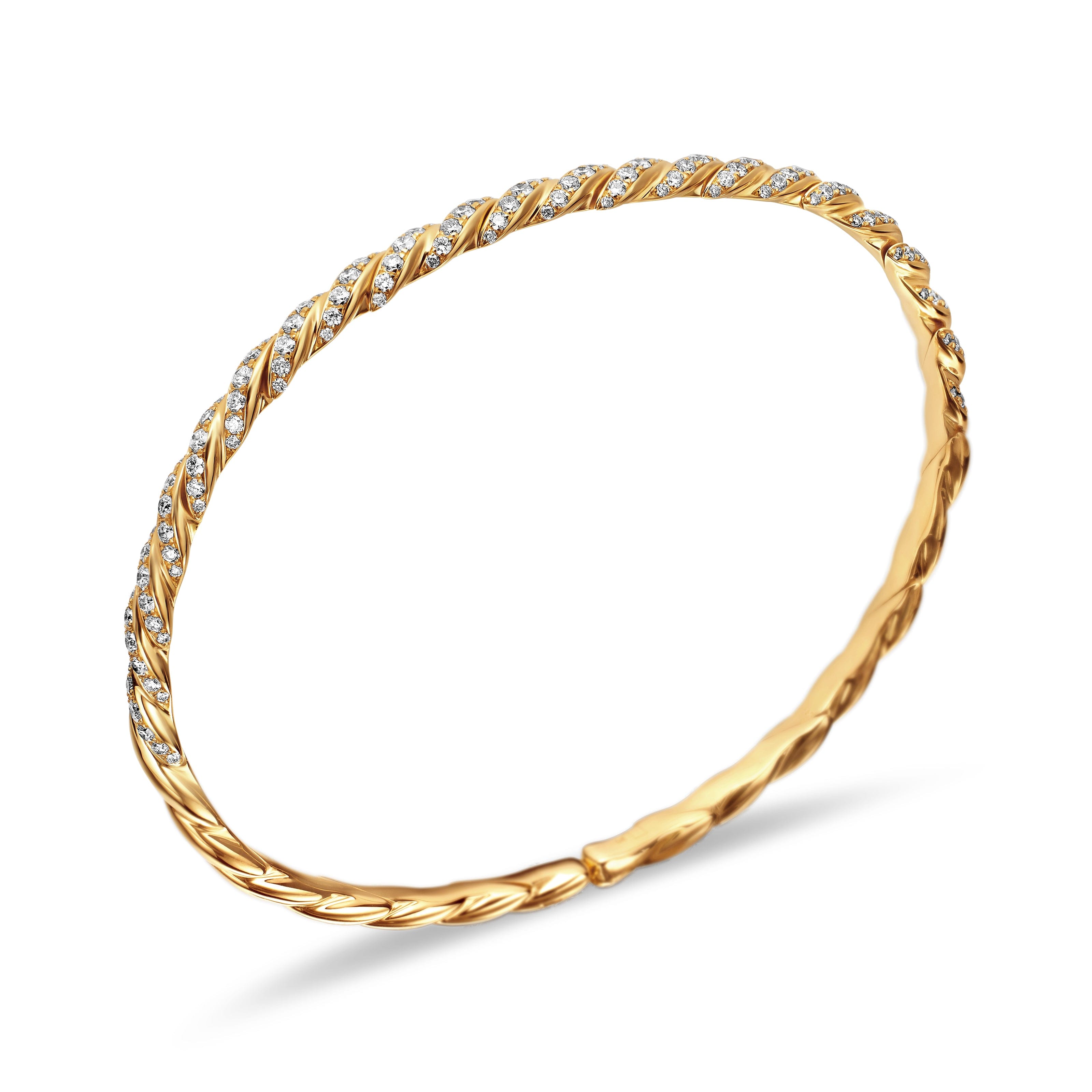 David Yurman Sculpted Cable Collection Bracelet in 18K Yellow Gold