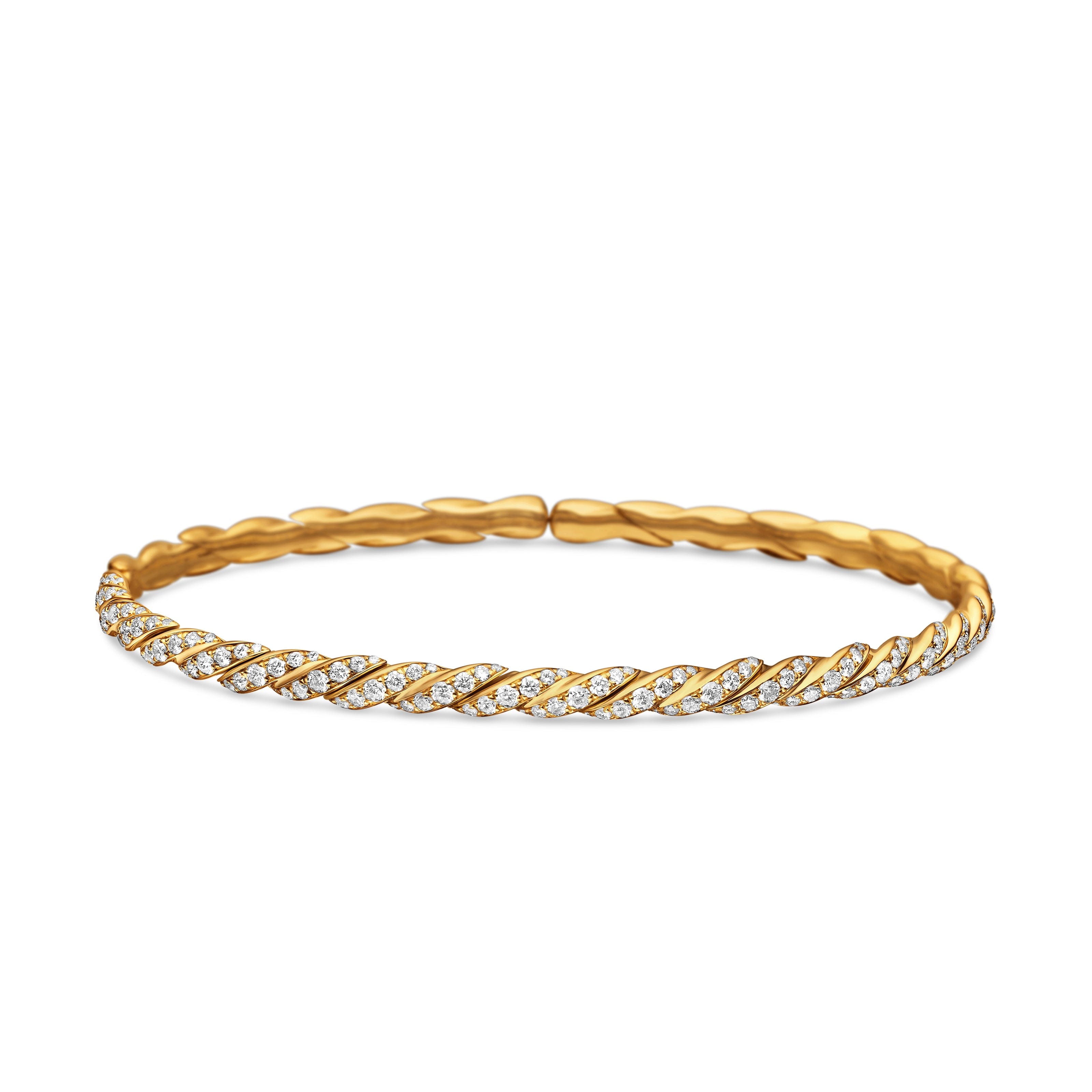 David Yurman Sculpted Cable Collection Bracelet in 18K Yellow Gold
