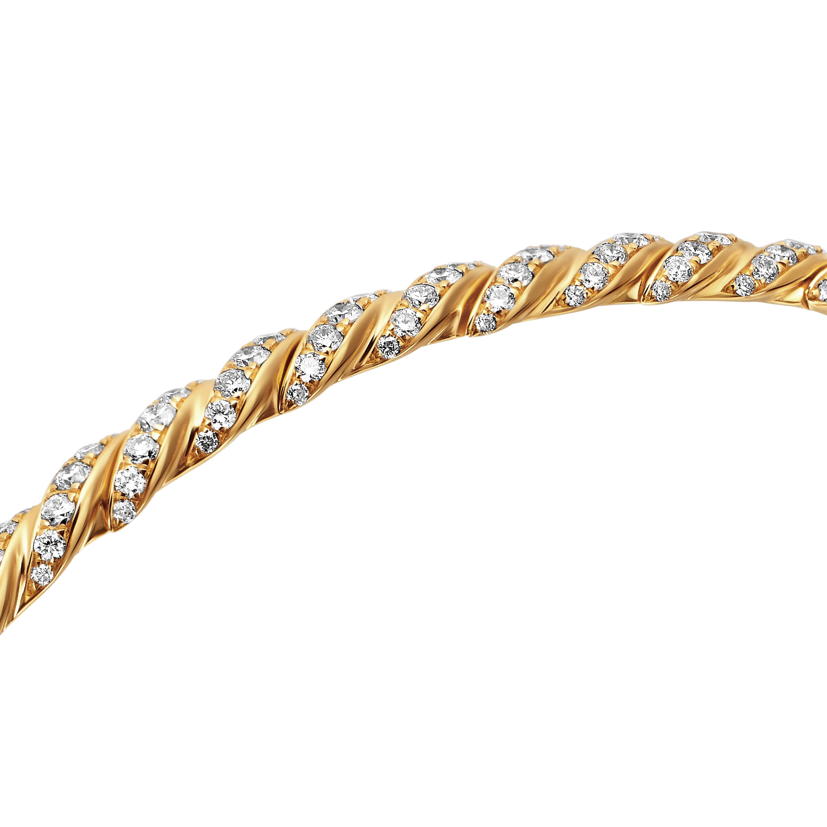 David Yurman Sculpted Cable Collection Bracelet in 18K Yellow Gold