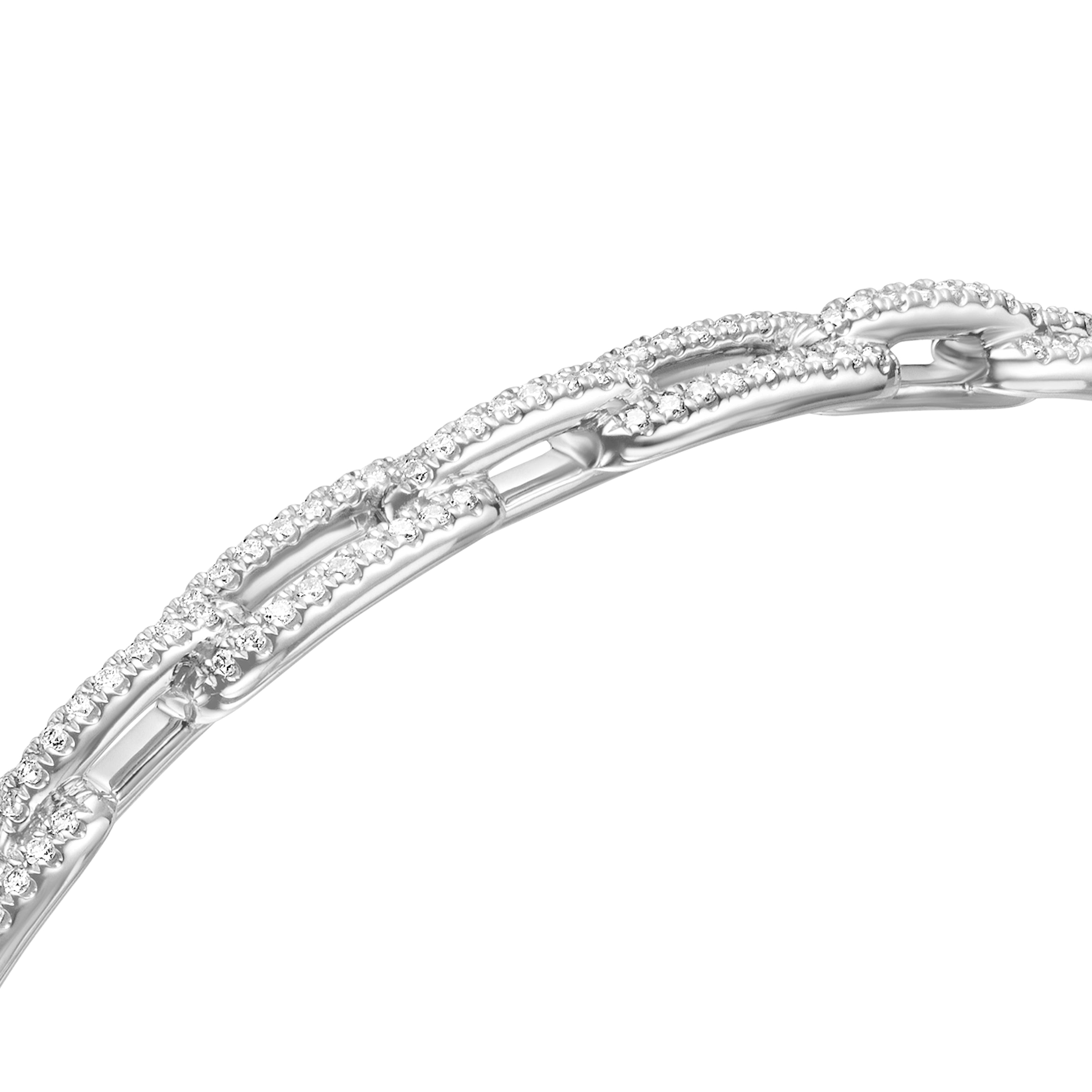 David Yurman Stax Collection Bracelet in 18K White Gold
