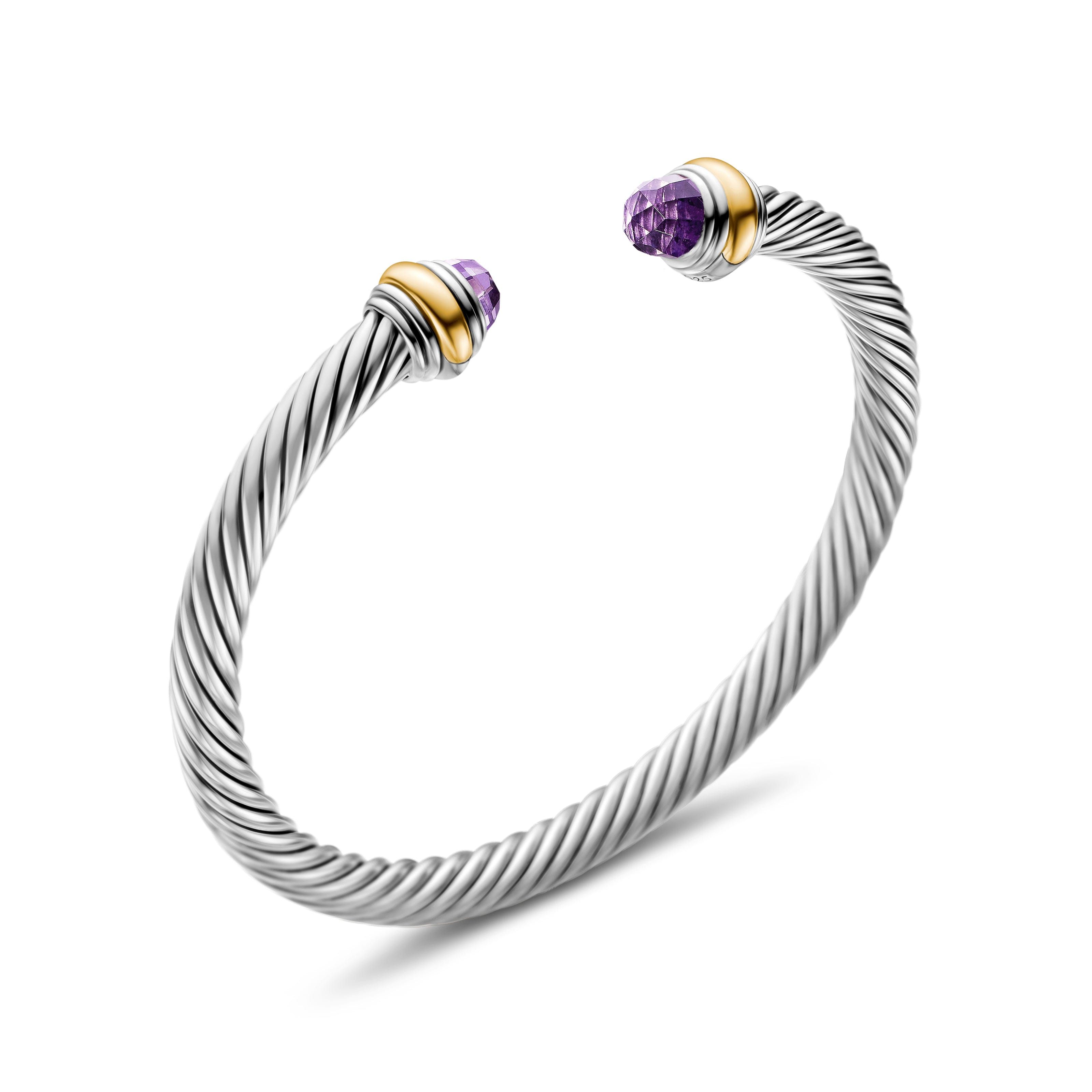 David Yurman Cable Collection® Bracelet in Sterling Silver and 14k Gold