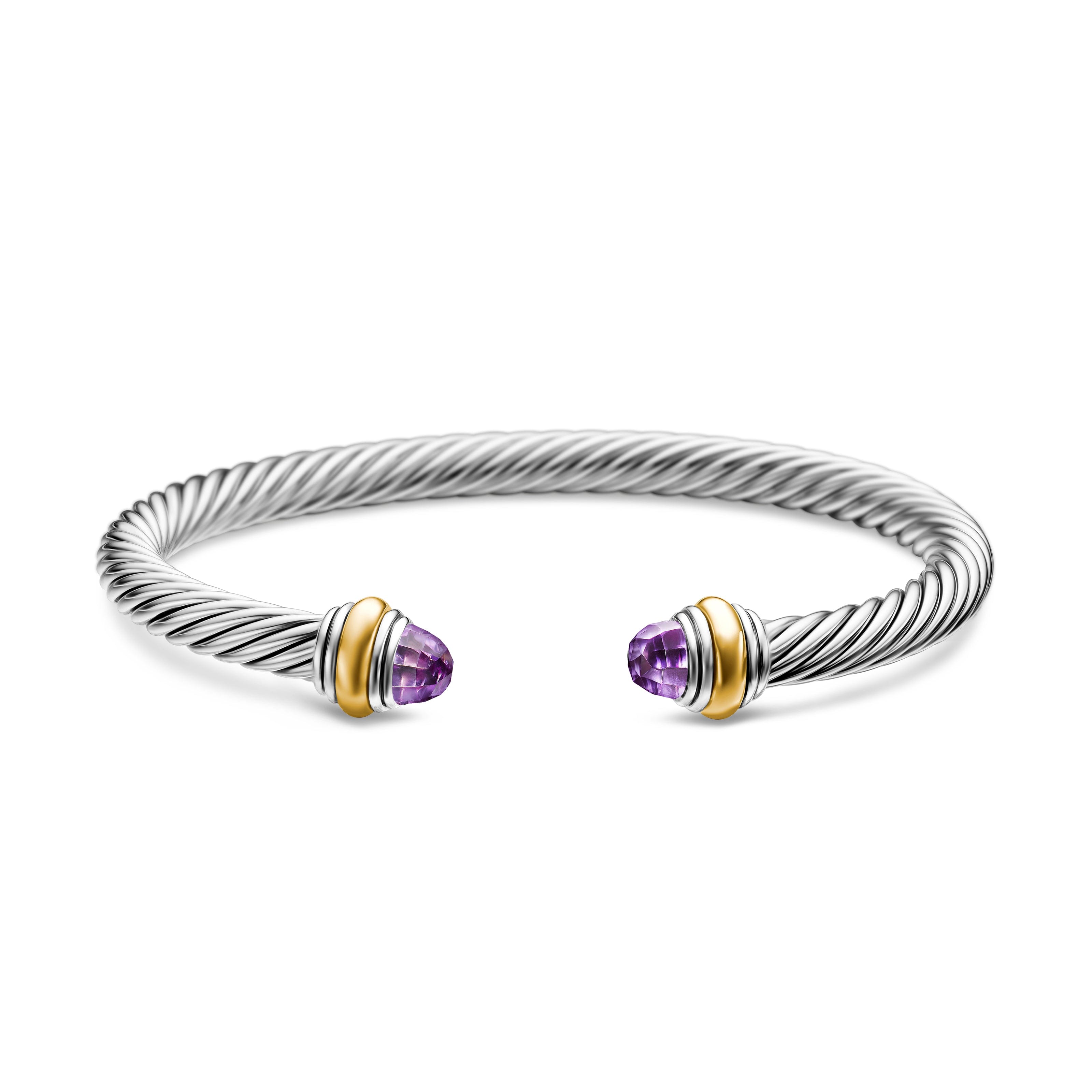 David Yurman Cable Collection® Bracelet in Sterling Silver and 14k Gold
