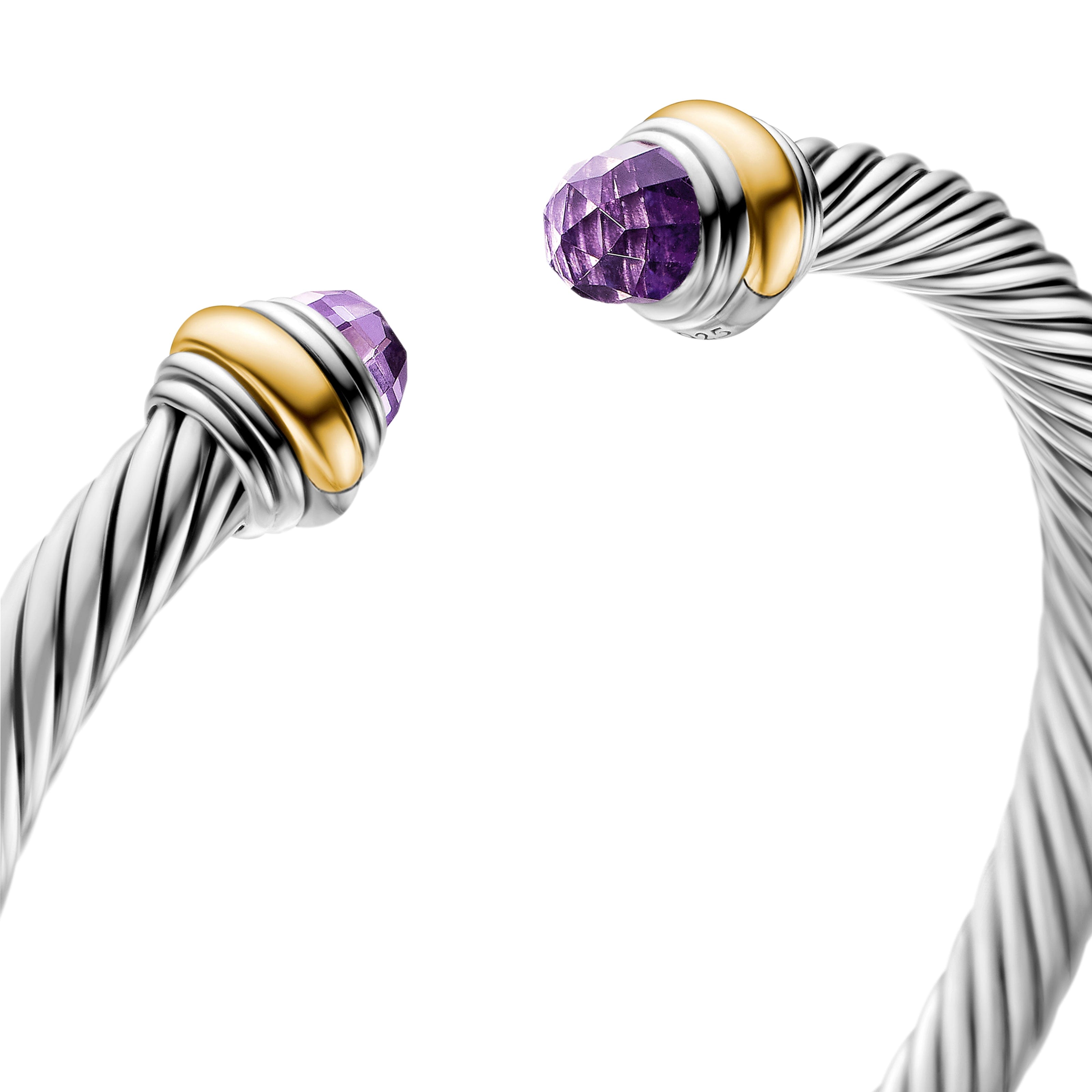 David Yurman Cable Collection® Bracelet in Sterling Silver and 14k Gold