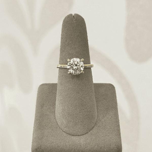 Moyer Collection 18k Yellow Gold 2.21ct Round Brilliant Diamond Complete Engagement Ring - 020625