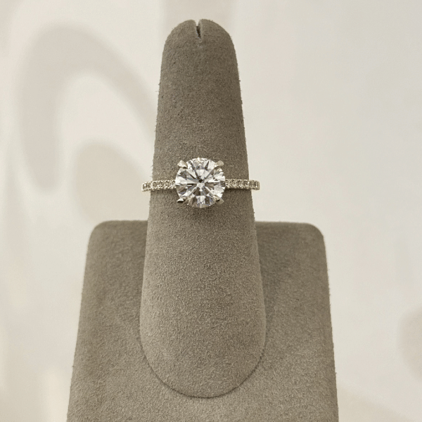 Moyer Collection 18k Yellow Gold 2.04ct Round Brilliant Diamond Complete Engagement Ring - 020620