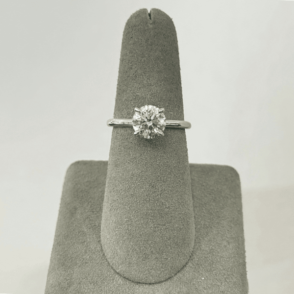 Moyer Collection 18k White Gold 1.70ct Round Brilliant Diamond Complete Engagement Ring - 020618