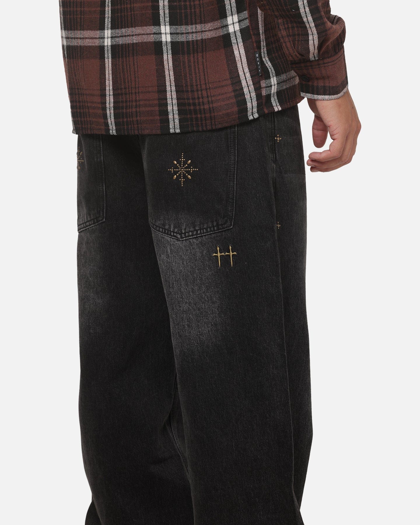 Saint Morta Amplus Pyre Jeans Black Shadow