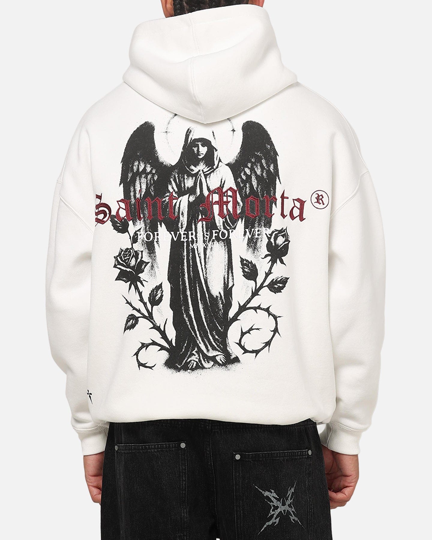 Saint Morta Forever Ever Hoodie Off White