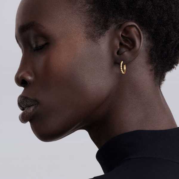 Lagos 18K Gold Caviar Huggie Earrings - 01-11255-00