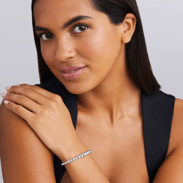 Lagos Silver Beaded Cuff Bracelet - 05-81680-7