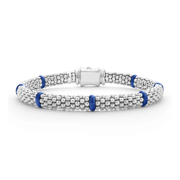 Lagos Ultramarine Ceramic Station Caviar Bracelet - 05-81467-CL7