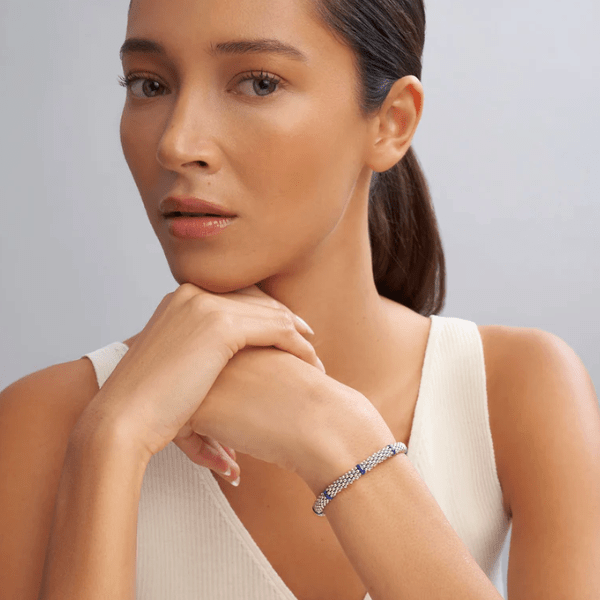Lagos Ultramarine Ceramic Station Caviar Bracelet - 05-81467-CL7