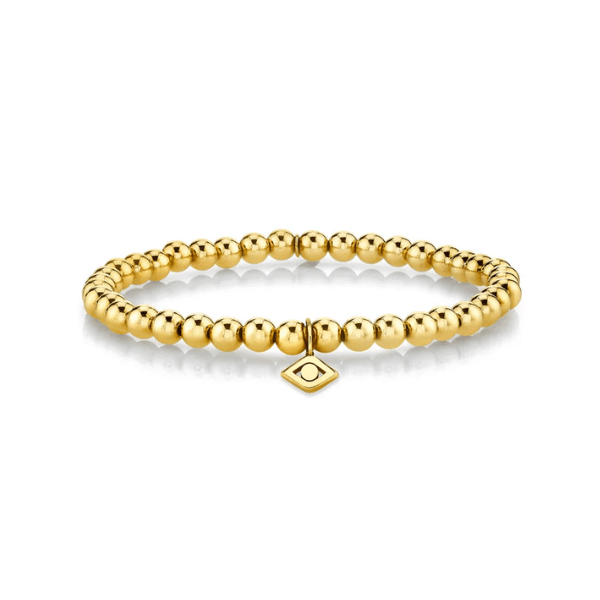 Sydney Evan Pure Gold Eye Bead Bracelet