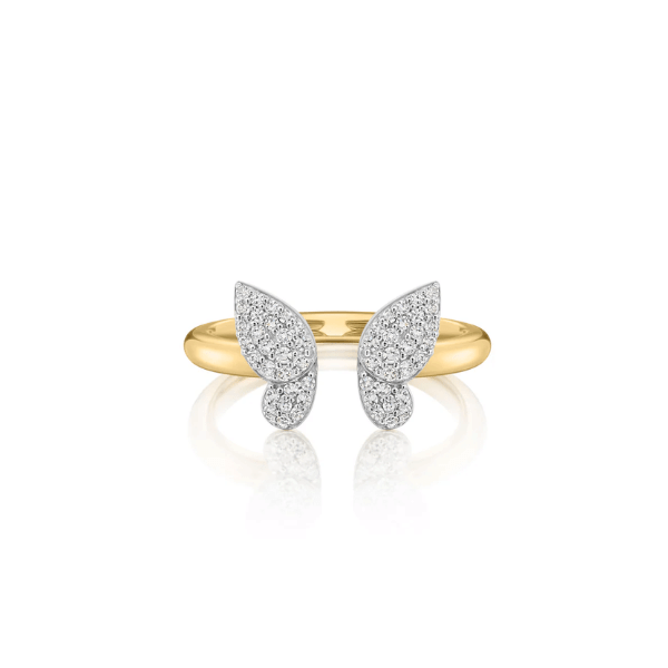 Phillips House 14K Yellow Gold Open Butterfly Mini Ring - R2611DY
